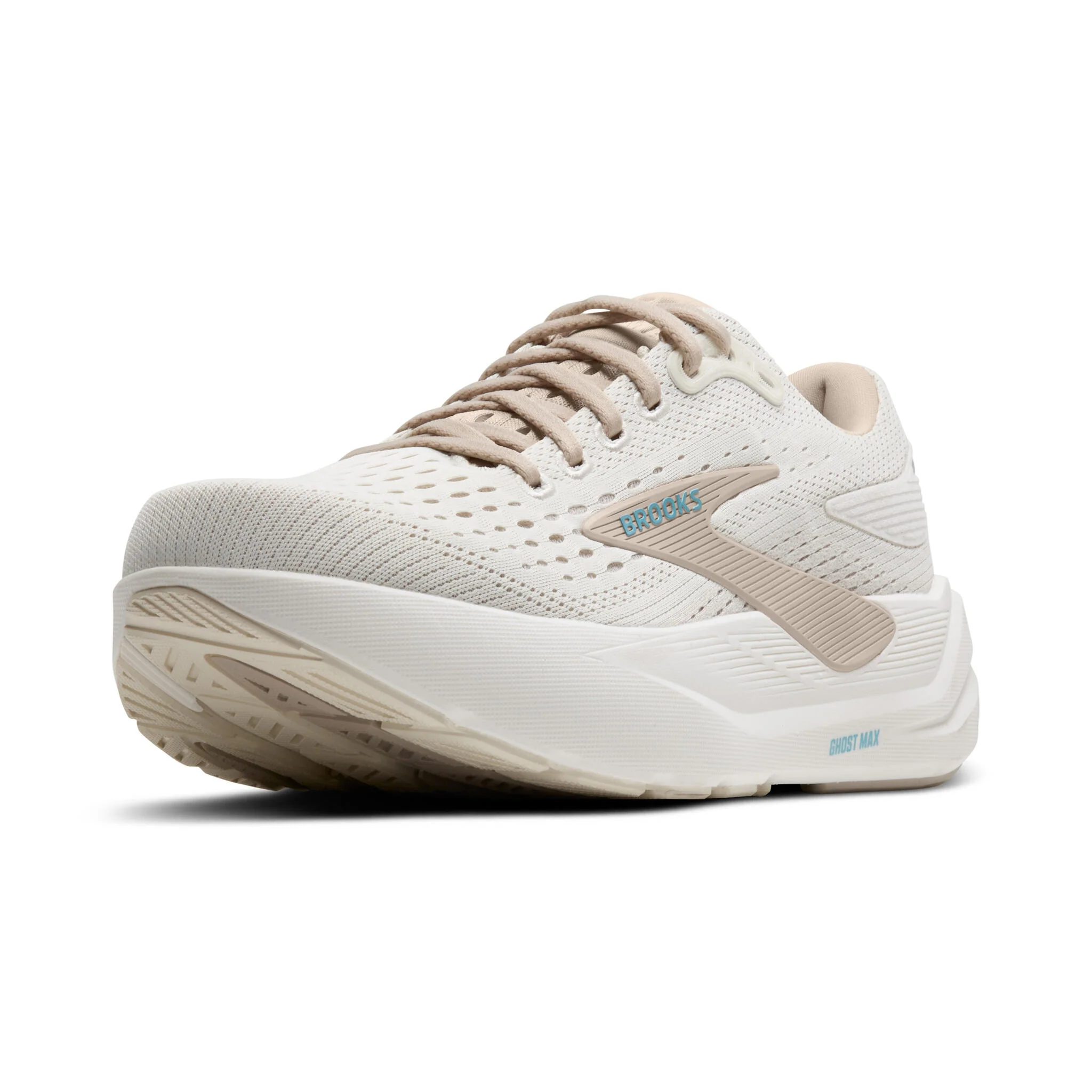 Brooks Ghost Max 3 Women's Running Shoes - Coconut/Grey/Blue - Image 4