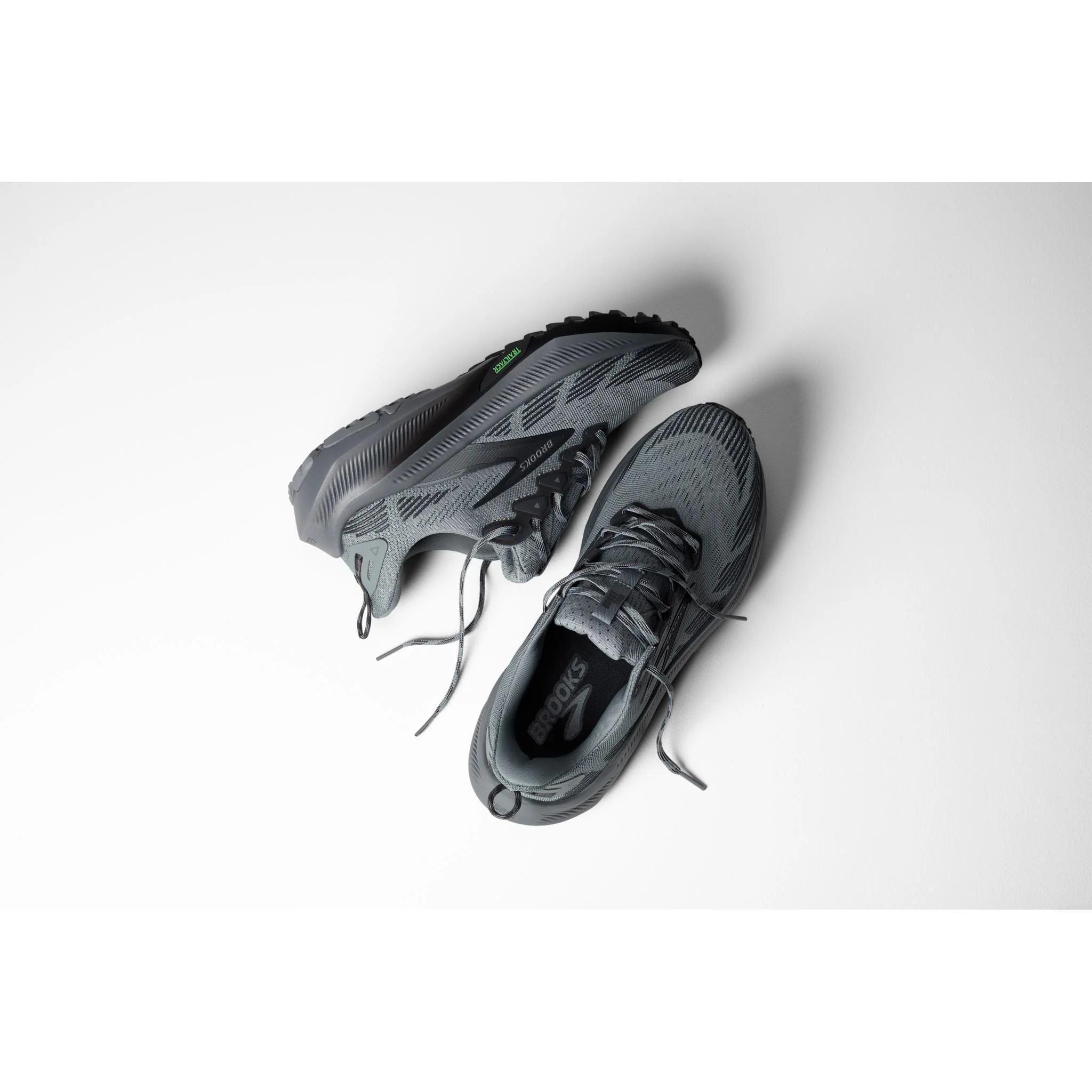 Brooks Ghost Trail Men's Running Shoes - Gray/Gray/Pearl - Image 8