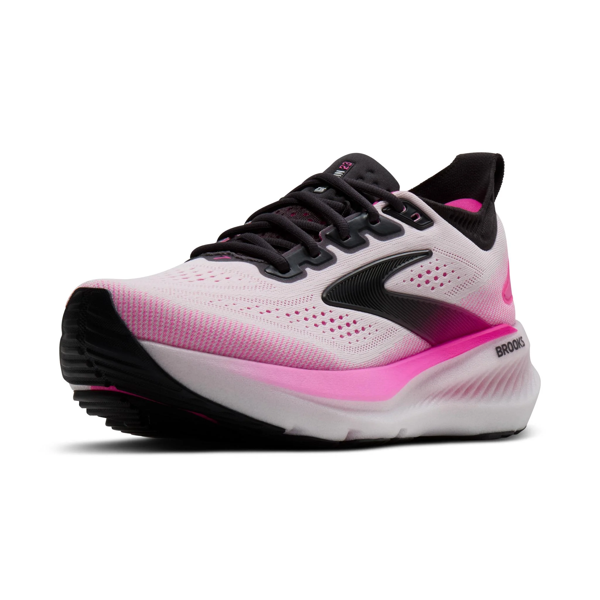 Brooks Glycerin 23 Women's Running Shoes - White/Phantom/Pink - Image 3