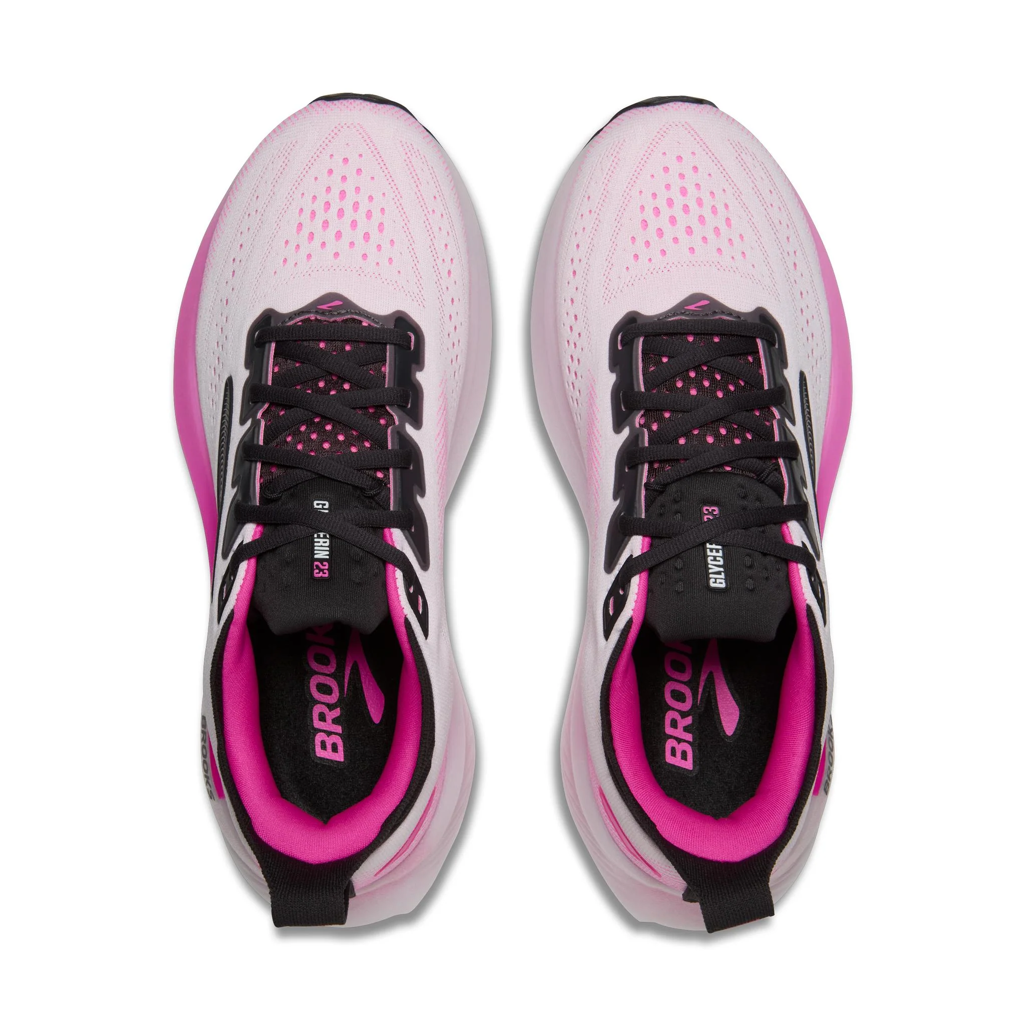 Brooks Glycerin 23 Women's Running Shoes - White/Phantom/Pink - Image 6
