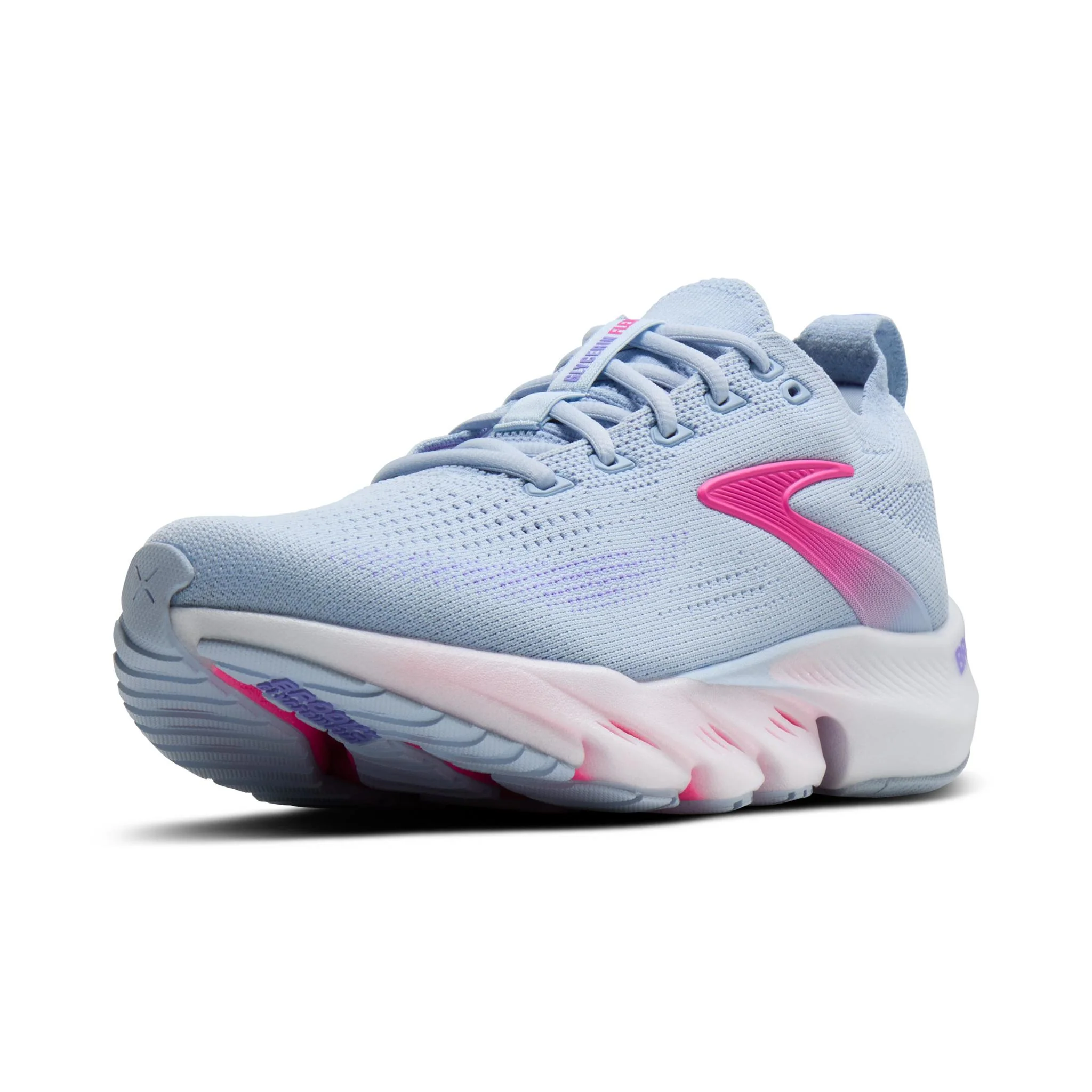 Brooks Glycerin Flex Women's Running Shoes - Skyway/Cyber Pink - Image 5