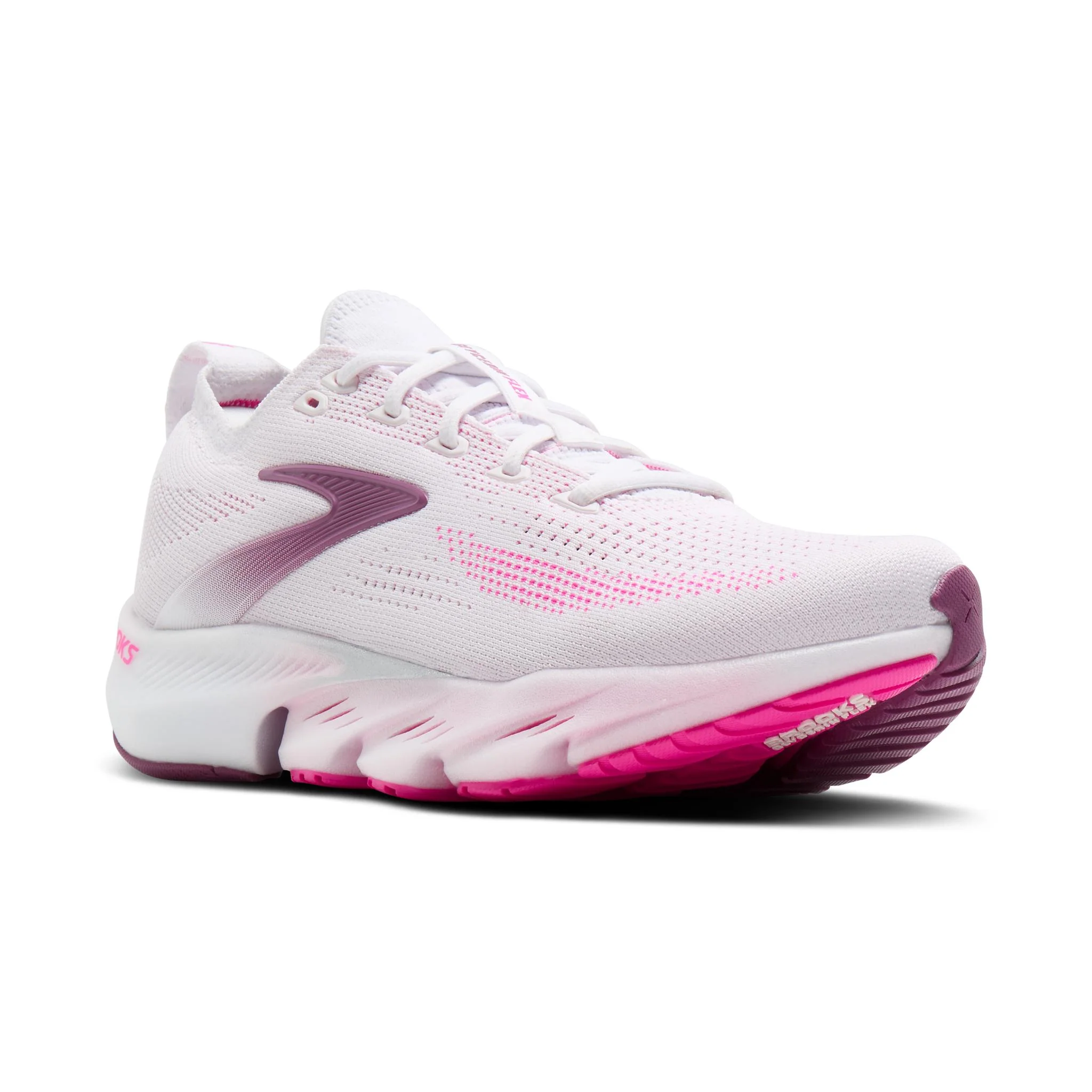 Brooks Glycerin Flex Women's Running Shoes - White/Pink/Argyle - Image 2