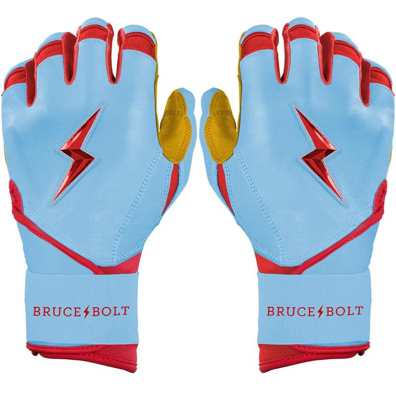Bruce Bolt Signature Series Long Cuff Youth Baseball Batting Gloves - Image 4