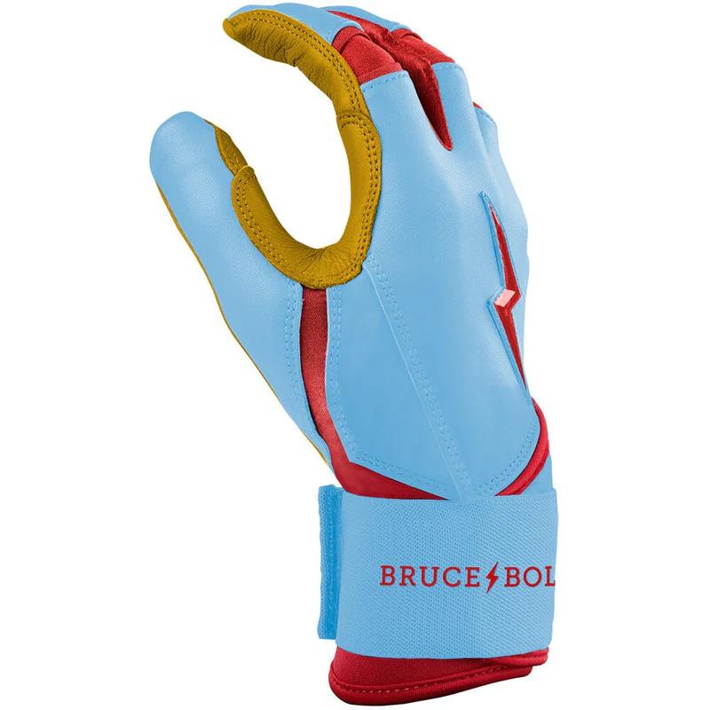 Bruce Bolt Signature Series Long Cuff Youth Baseball Batting Gloves - Image 5