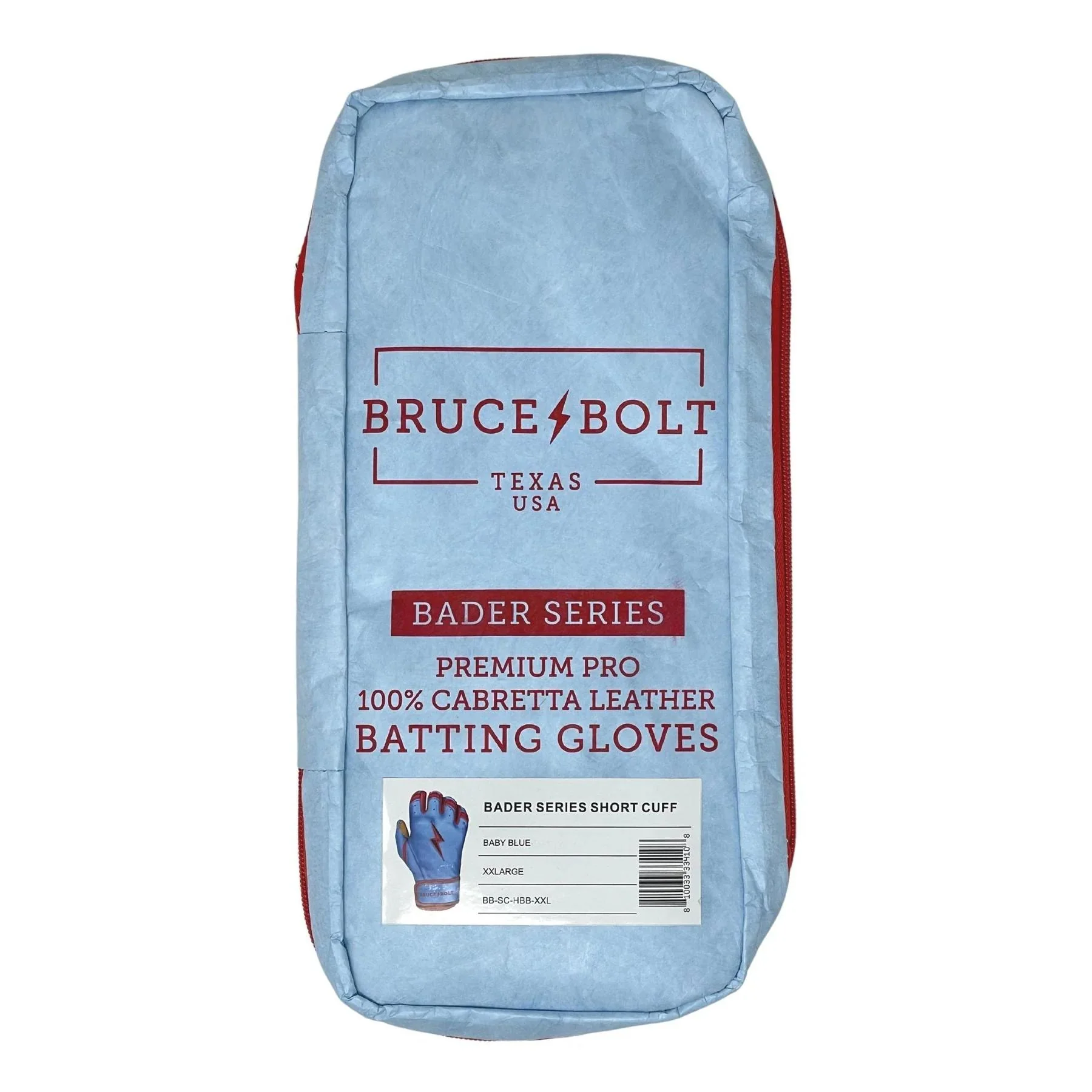 Bruce Bolt Signature Series Short Cuff Youth Baseball Batting Gloves - Image 4