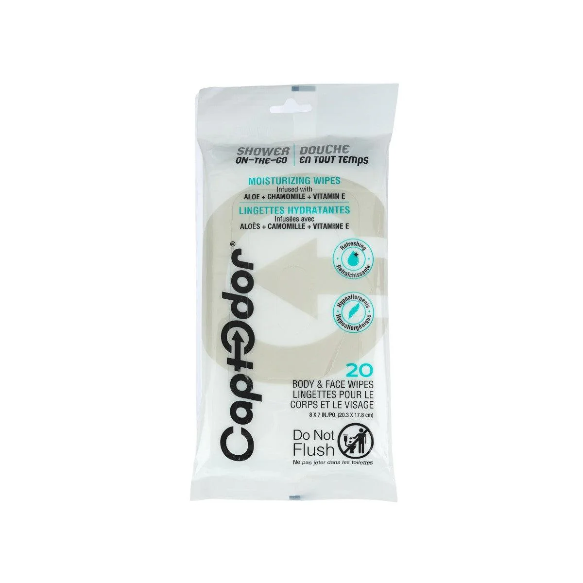 Captodor Body & Face Wipes - Pack Of 20