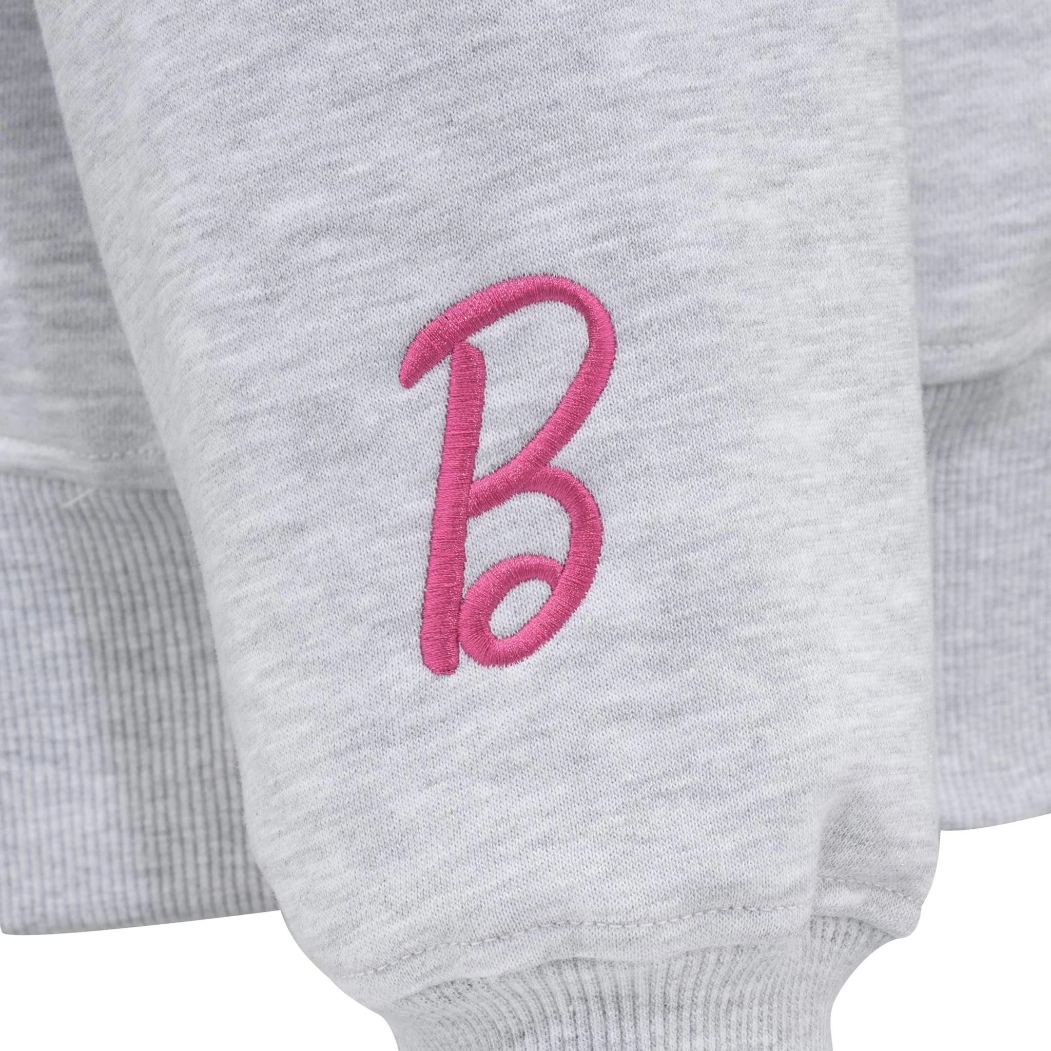 Barbie™ x CCM Grey Embroidered Hoodie - Image 3