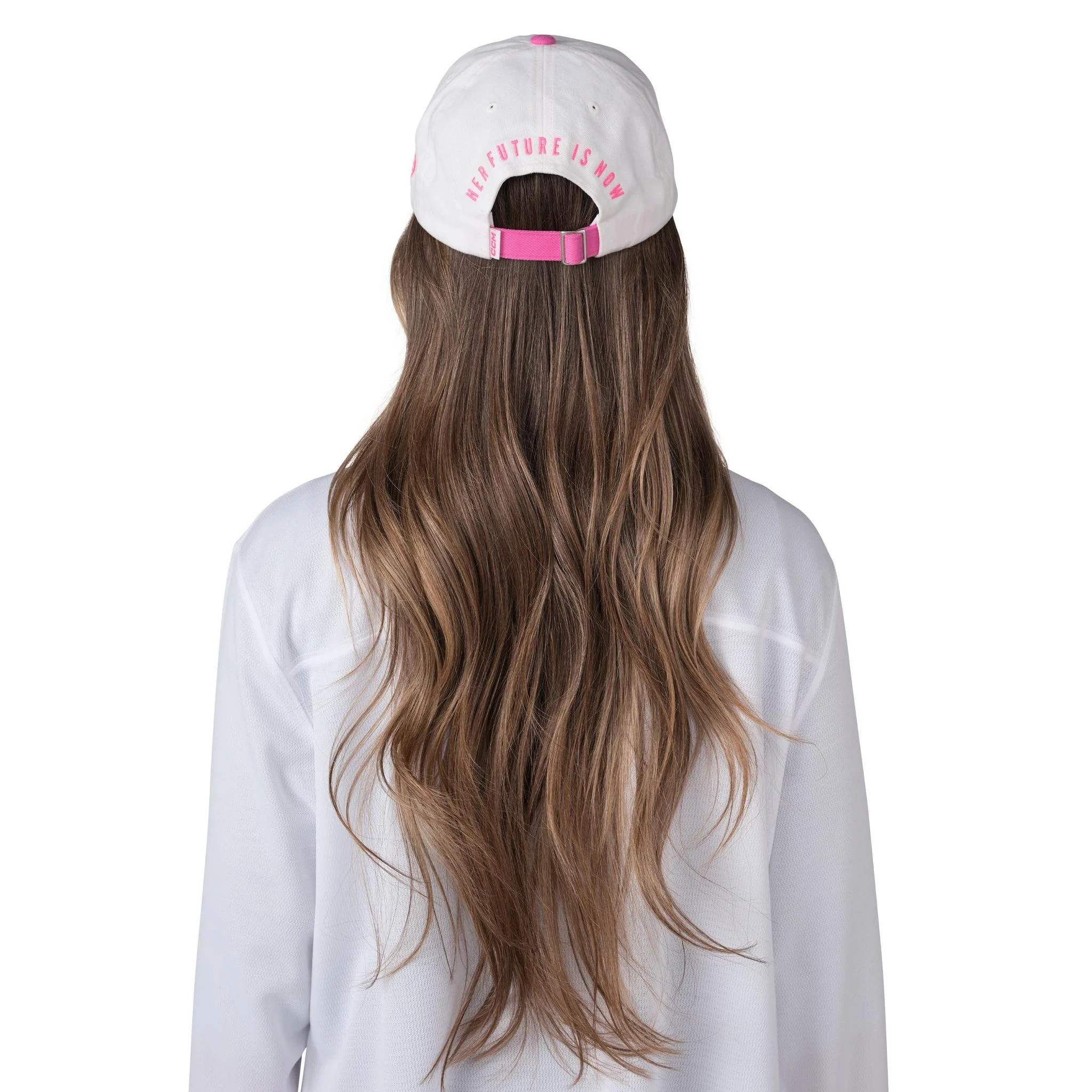 Barbie™ x CCM White Slouch Adjustable Cap - Image 6