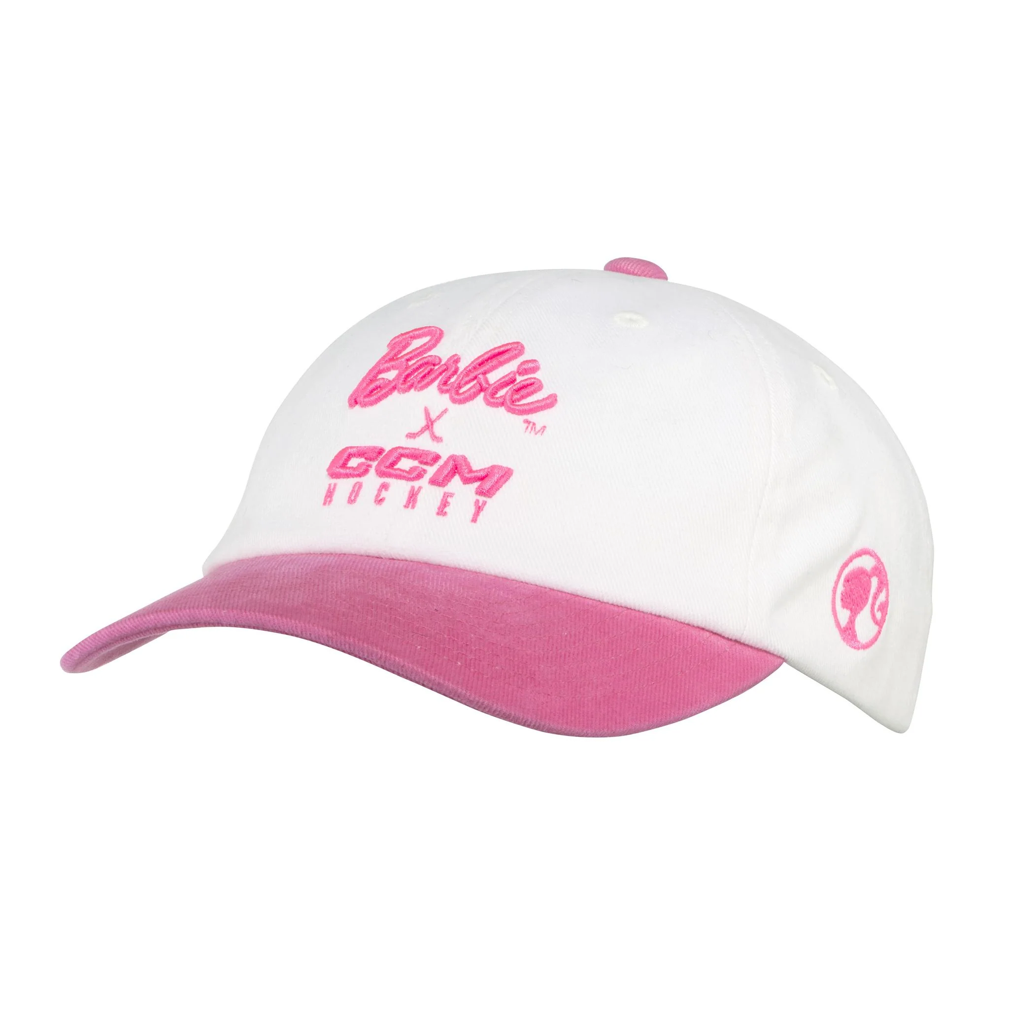 Barbie™ x CCM White Slouch Adjustable Youth Cap