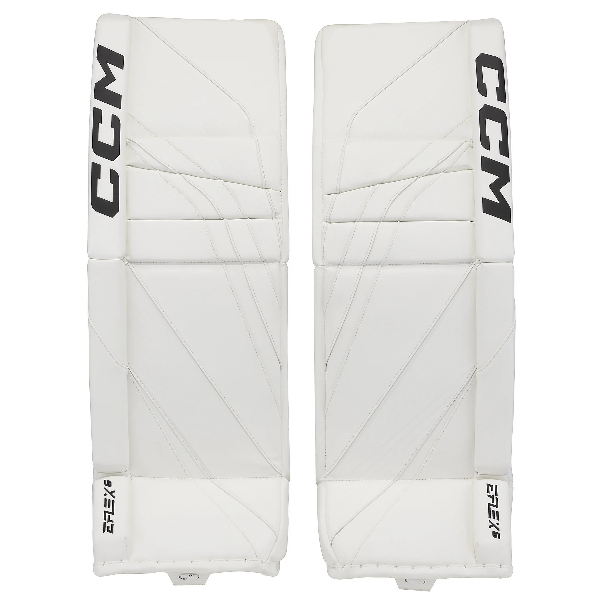 CCM EFLEX 6 Senior Goalie Pads (2023) - White