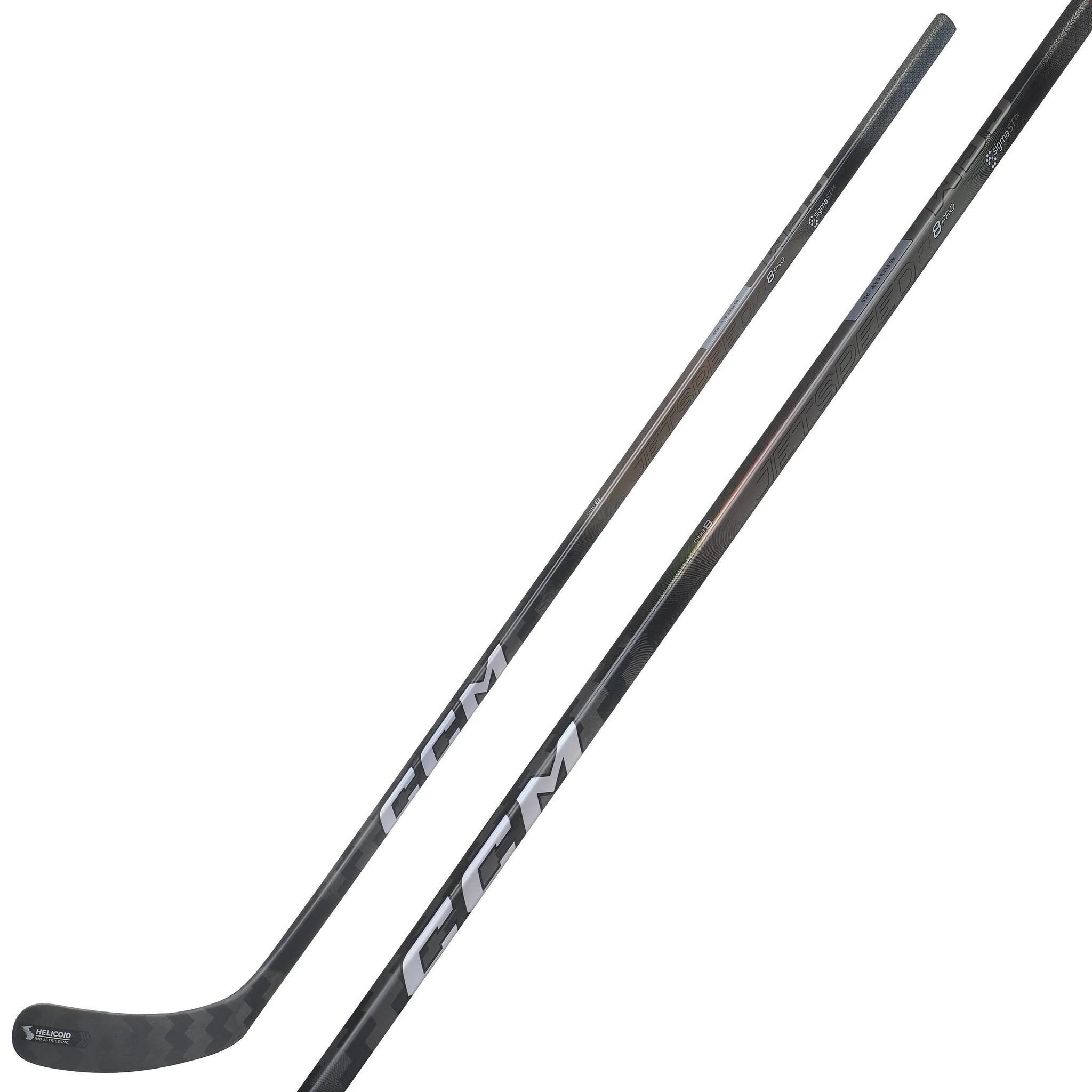 CCM JetSpeed FT8 Pro Charcoal Junior Hockey Stick (2025) - Image 9