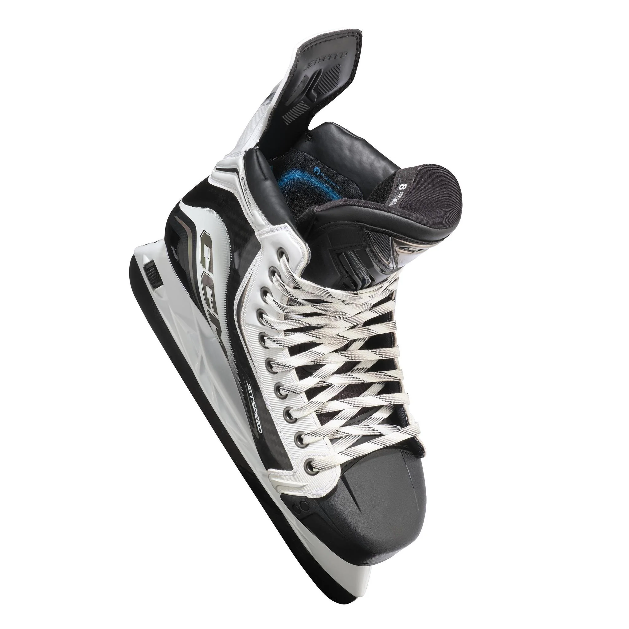 CCM JetSpeed FT8 Pro White Edition Senior Hockey Skates (2025) - Image 4