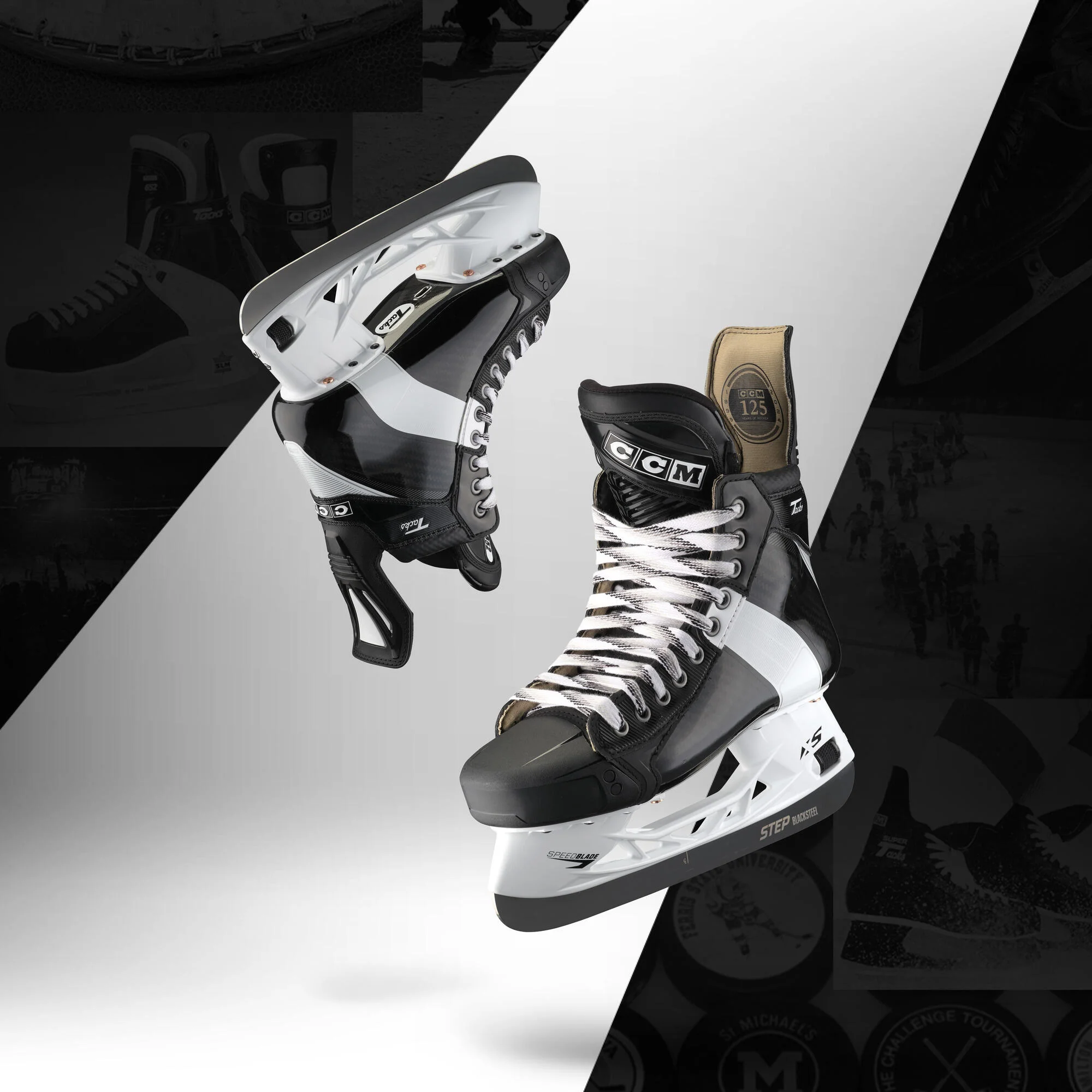 CCM Tacks 652 Pro Intermediate Hockey Skates - Image 10