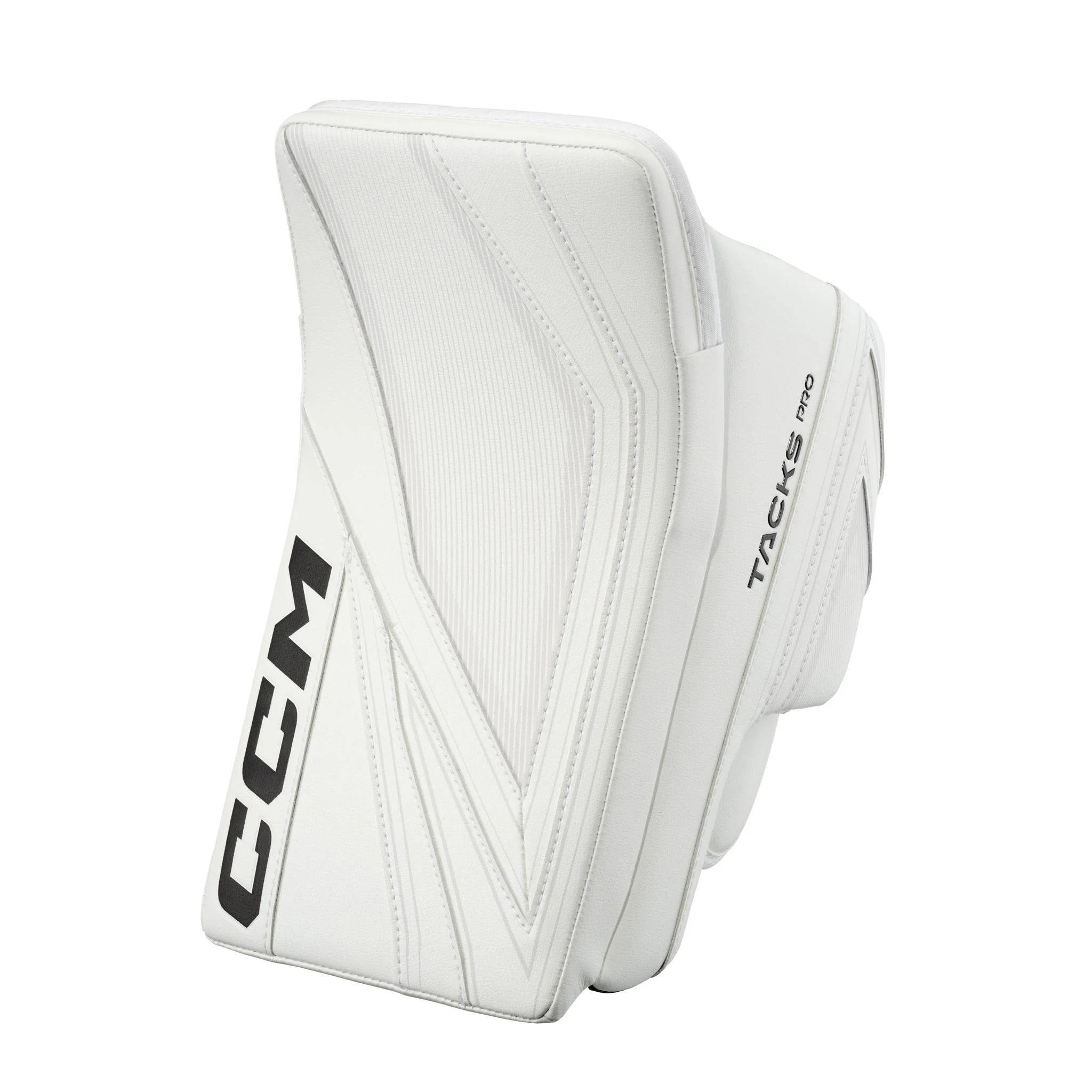 CCM Tacks Pro Senior Goalie Blocker (2026) - White