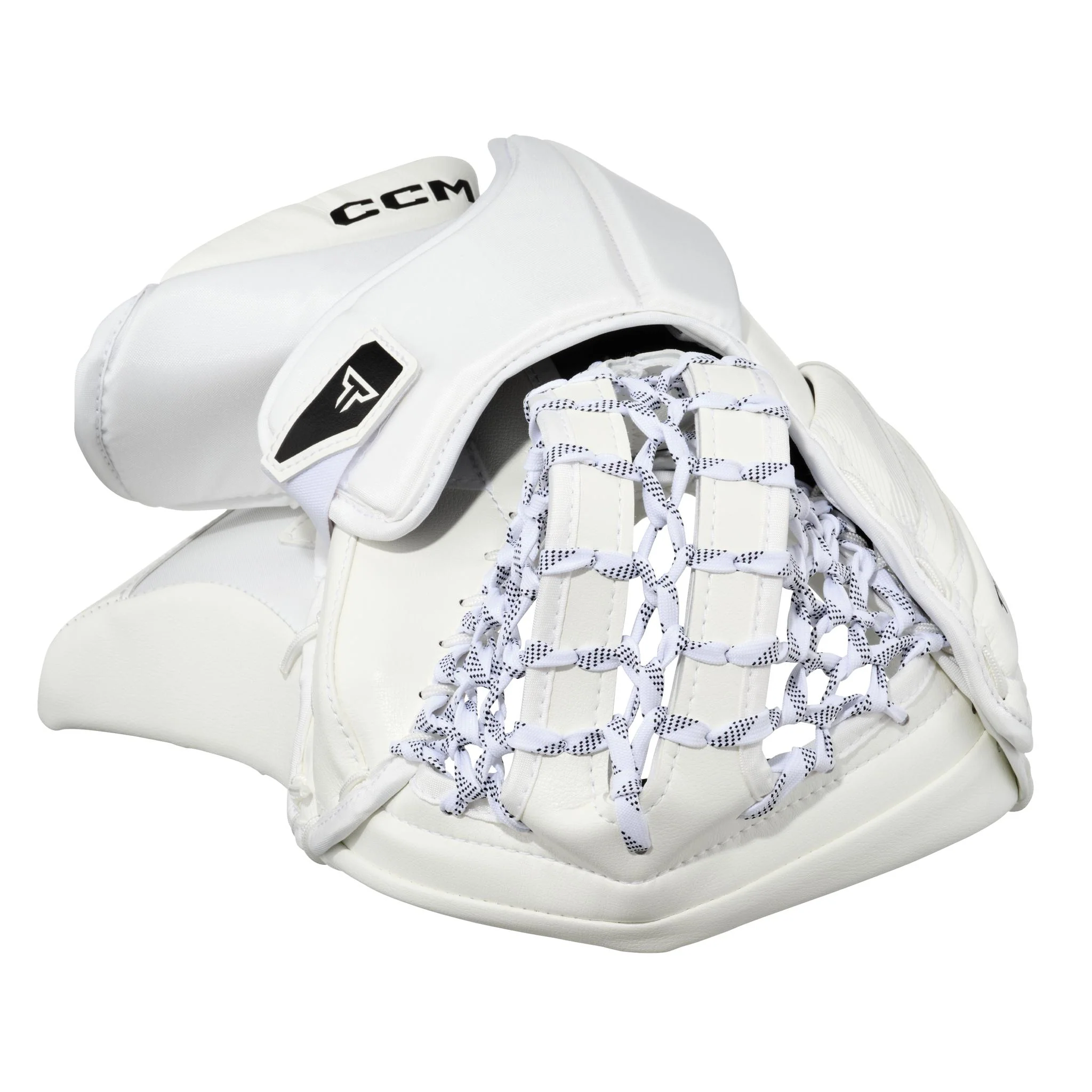 CCM Tacks Pro Senior Goalie Catch Glove (2026) - White - Image 3