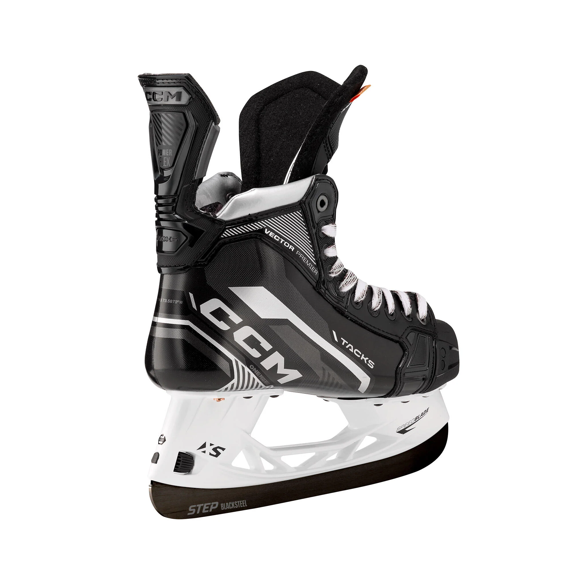 CCM Tacks Vector Premier Intermediate Hockey Skates (2022) with STEP Blacksteel XS - Source Exclusive - Image 3