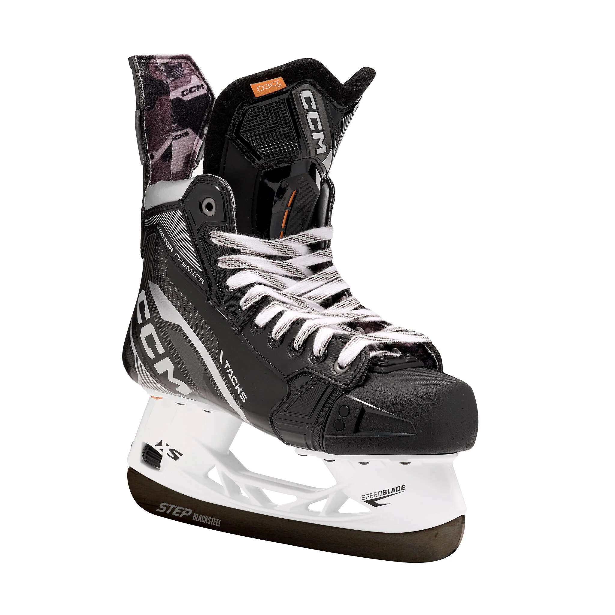 CCM Tacks Vector Premier Intermediate Hockey Skates (2022) with STEP Blacksteel XS - Source Exclusive - Image 4