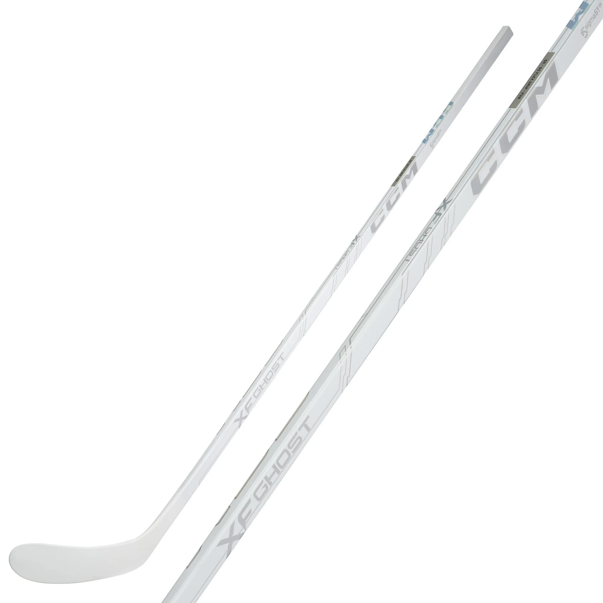 CCM Tacks XF Ghost White Intermediate Hockey Stick (2025) - Image 8
