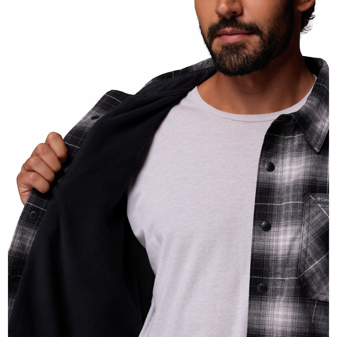 Columbia Cornell Woods Men's Fleece Lined Shirt Jacket - Image 3