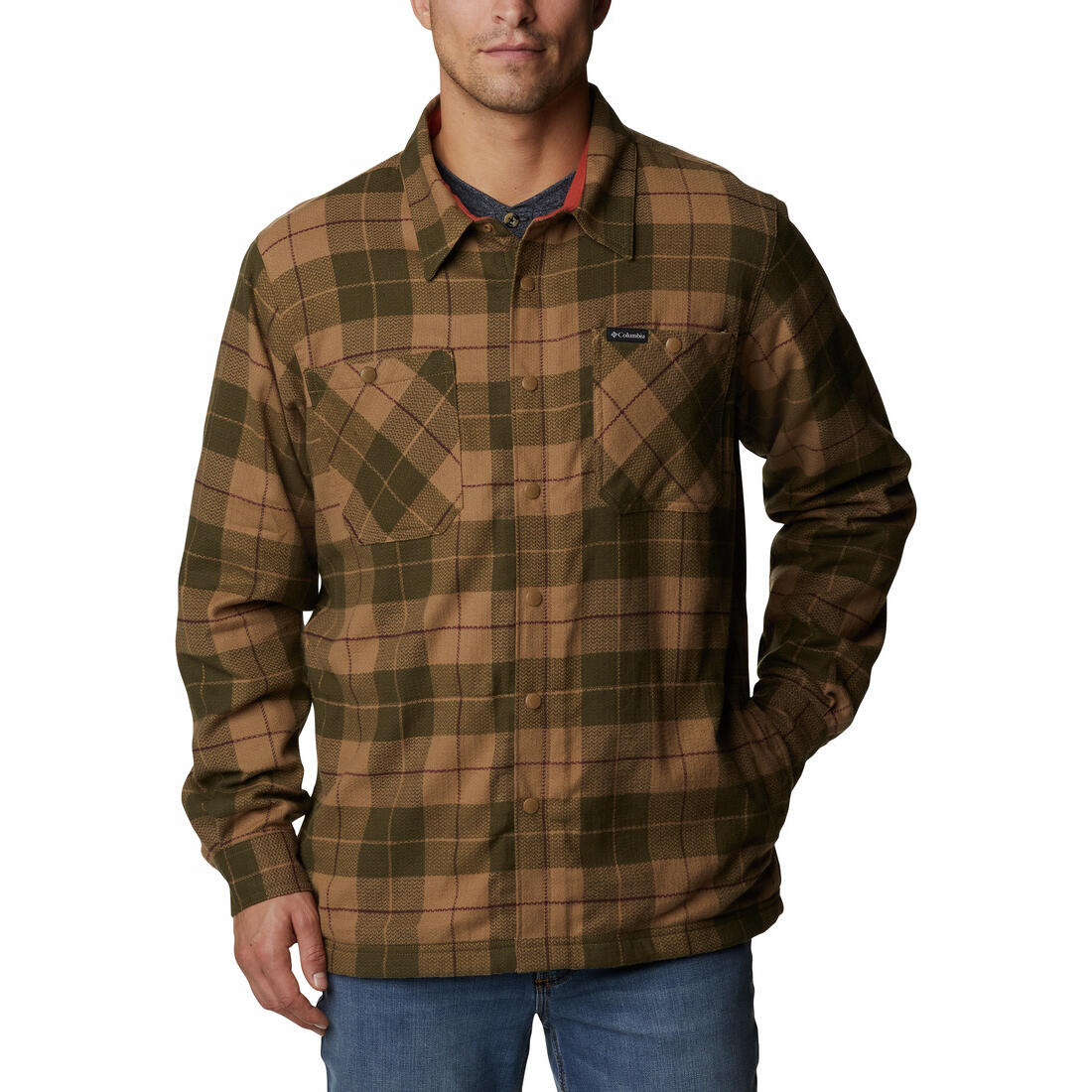 Columbia Cornell Woods Men's Fleece Lined Shirt Jacket - Image 5