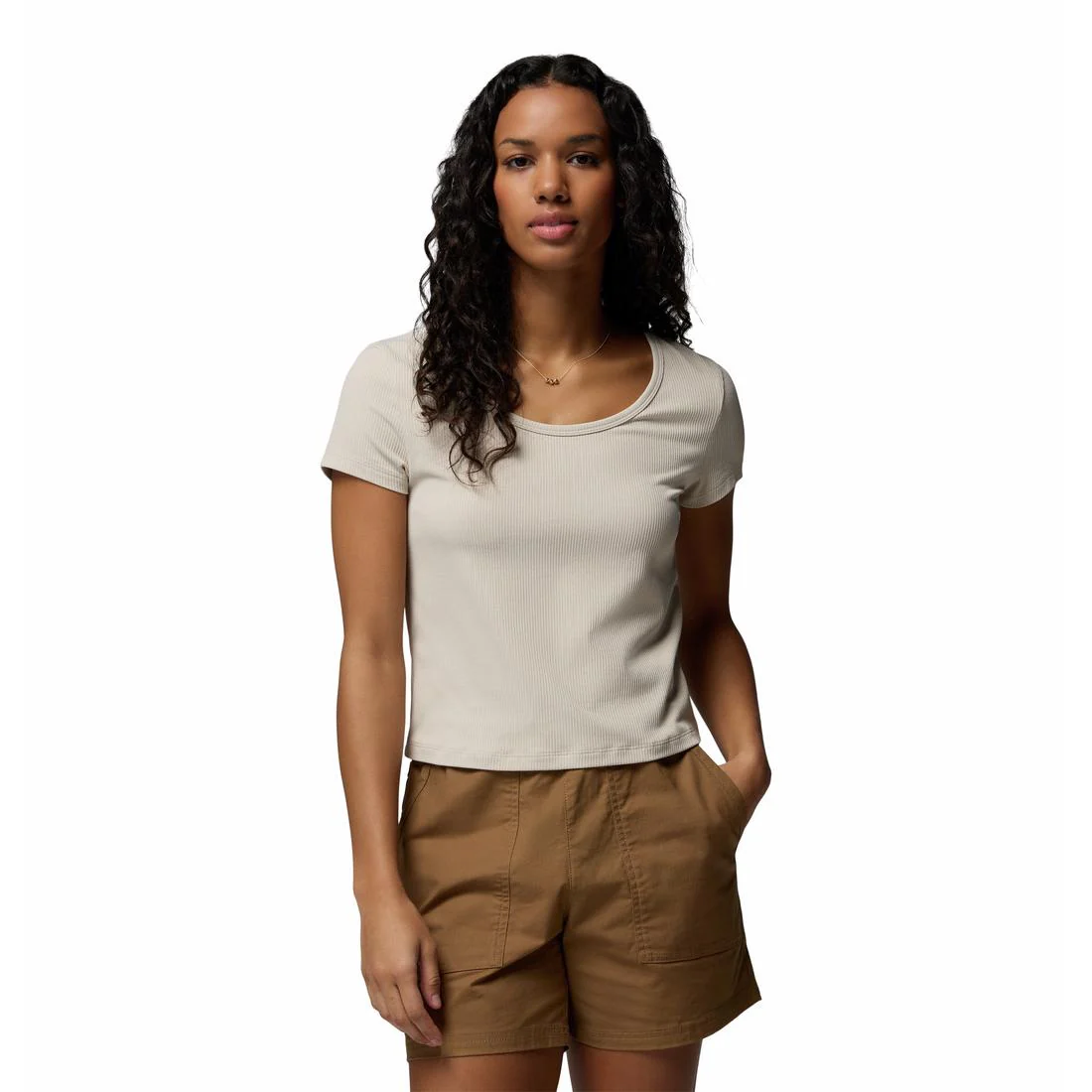 Columbia Pinetown Canyon Rib Short Sleeve Women's T-Shirt - Image 7
