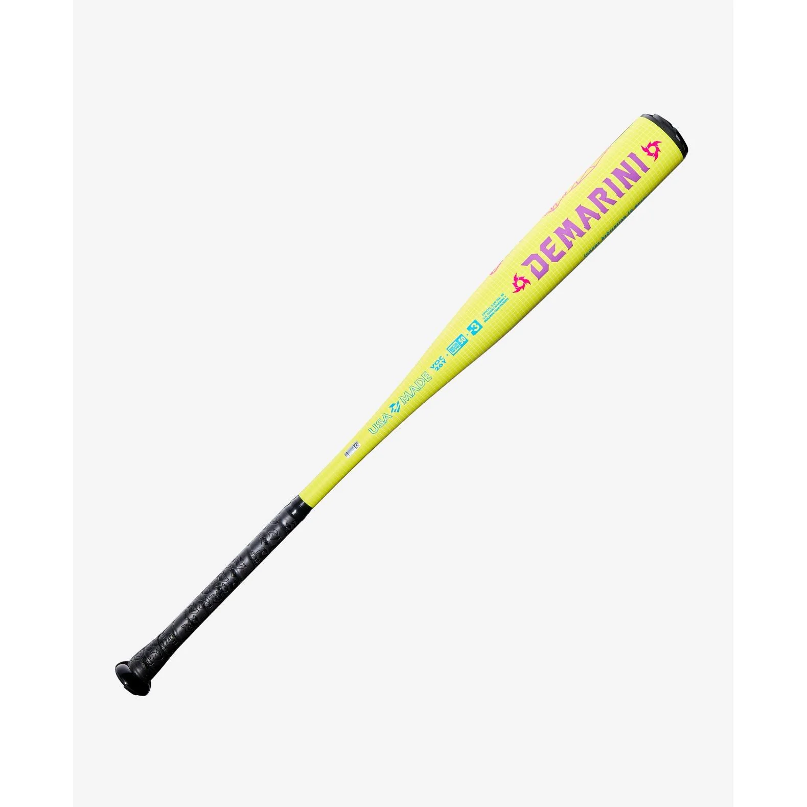 DeMarini Solar Yellow Voodoo® One (-3) BBCOR Baseball Bat (2026) - Image 4