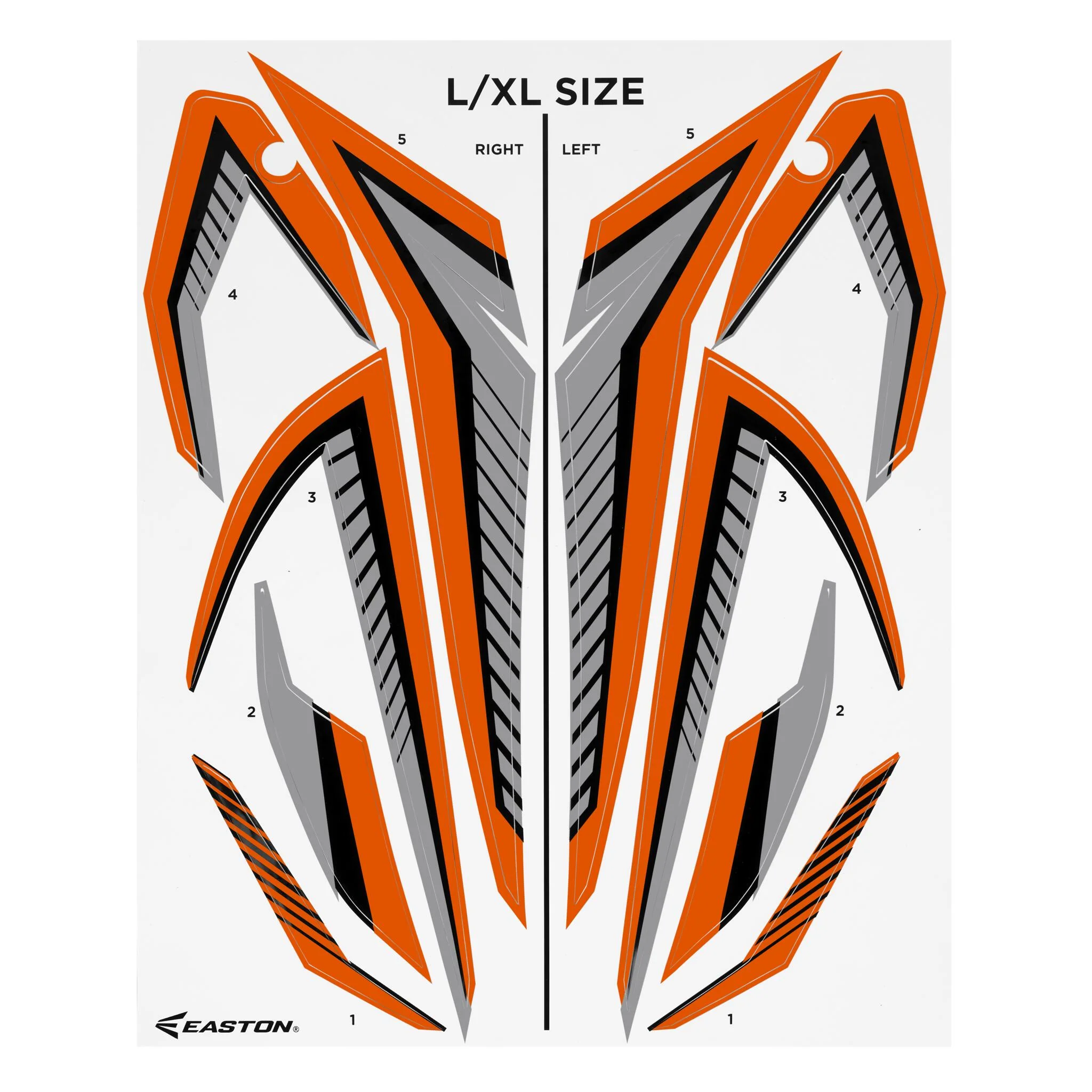 Easton Hellcat Softball Helmet Decal Kits - Image 3