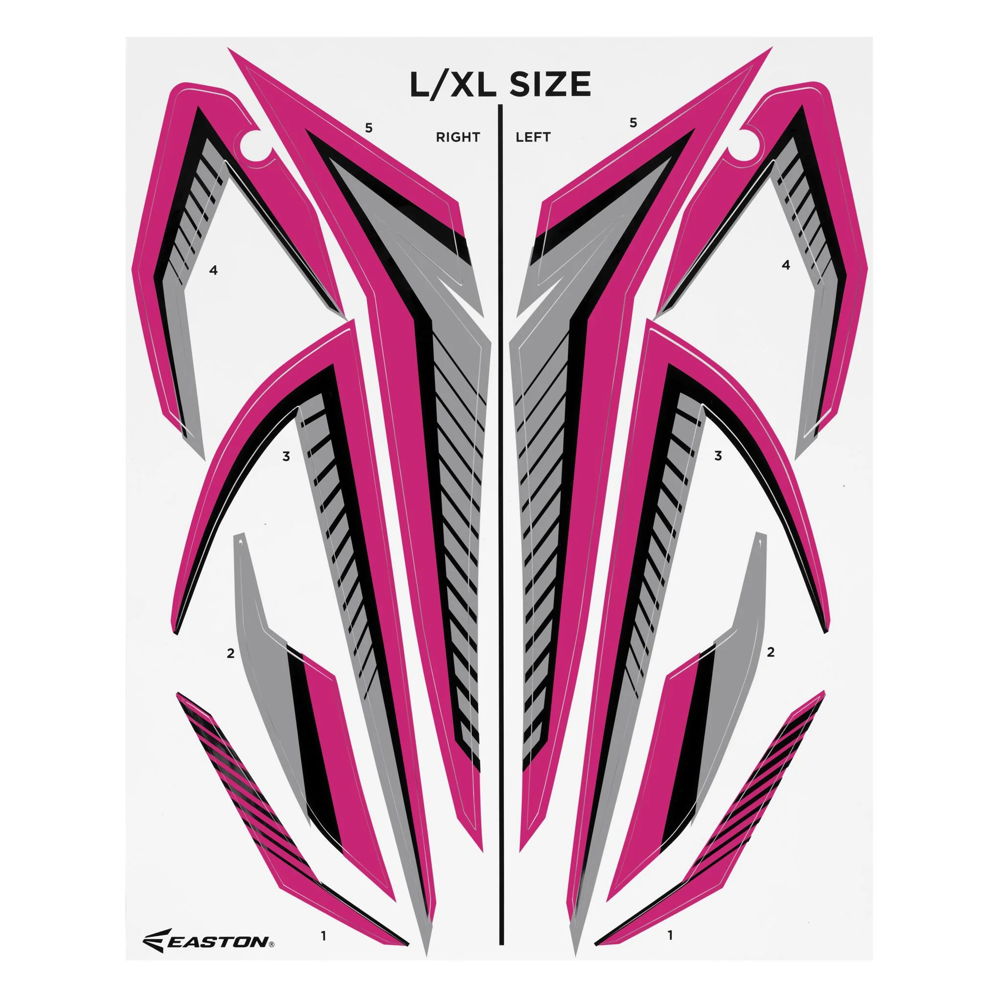 Easton Hellcat Softball Helmet Decal Kits - Image 4