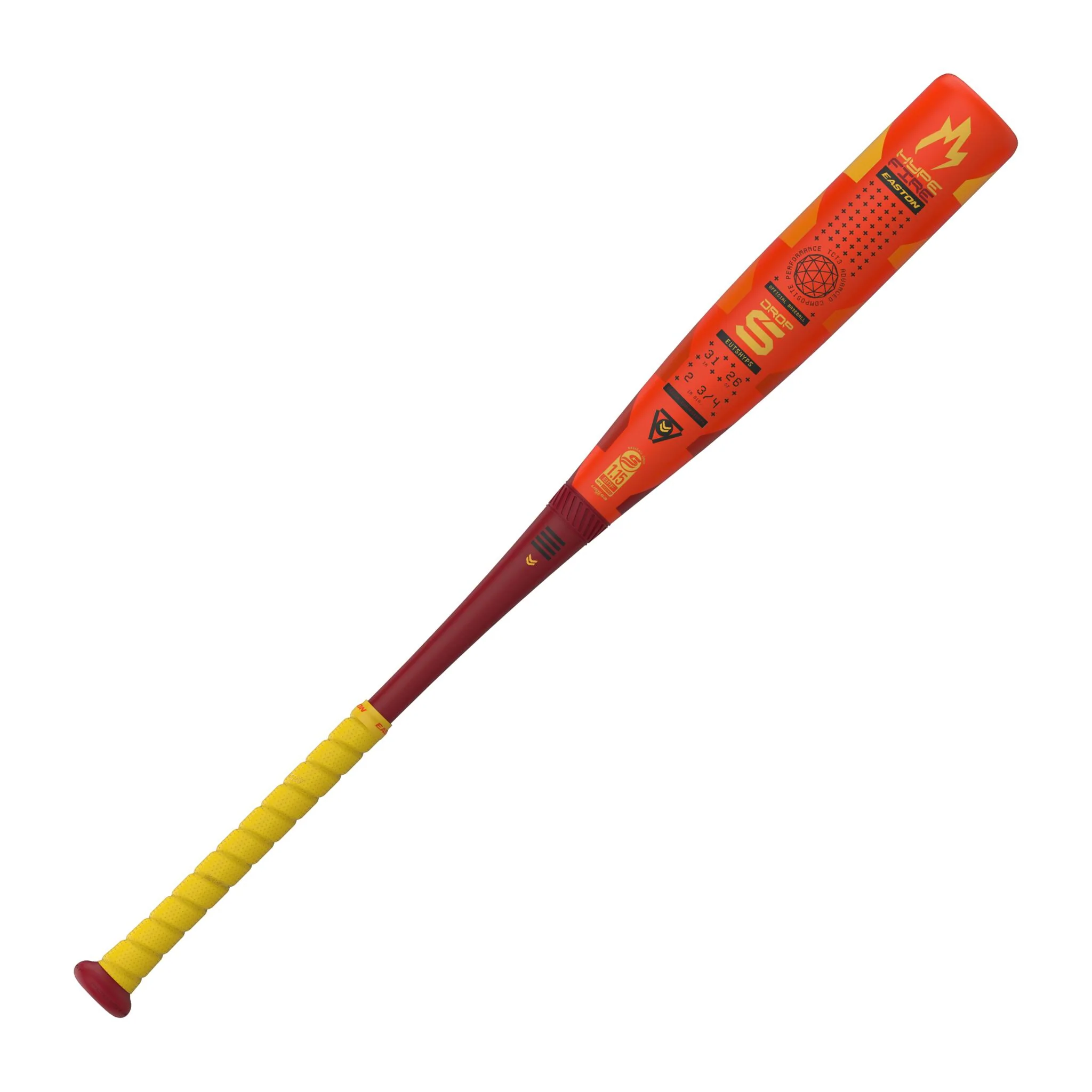 Easton Hype Fire 2 3/4" Barrel (-5) Youth Baseball Bat - USSSA (2025) - Image 2