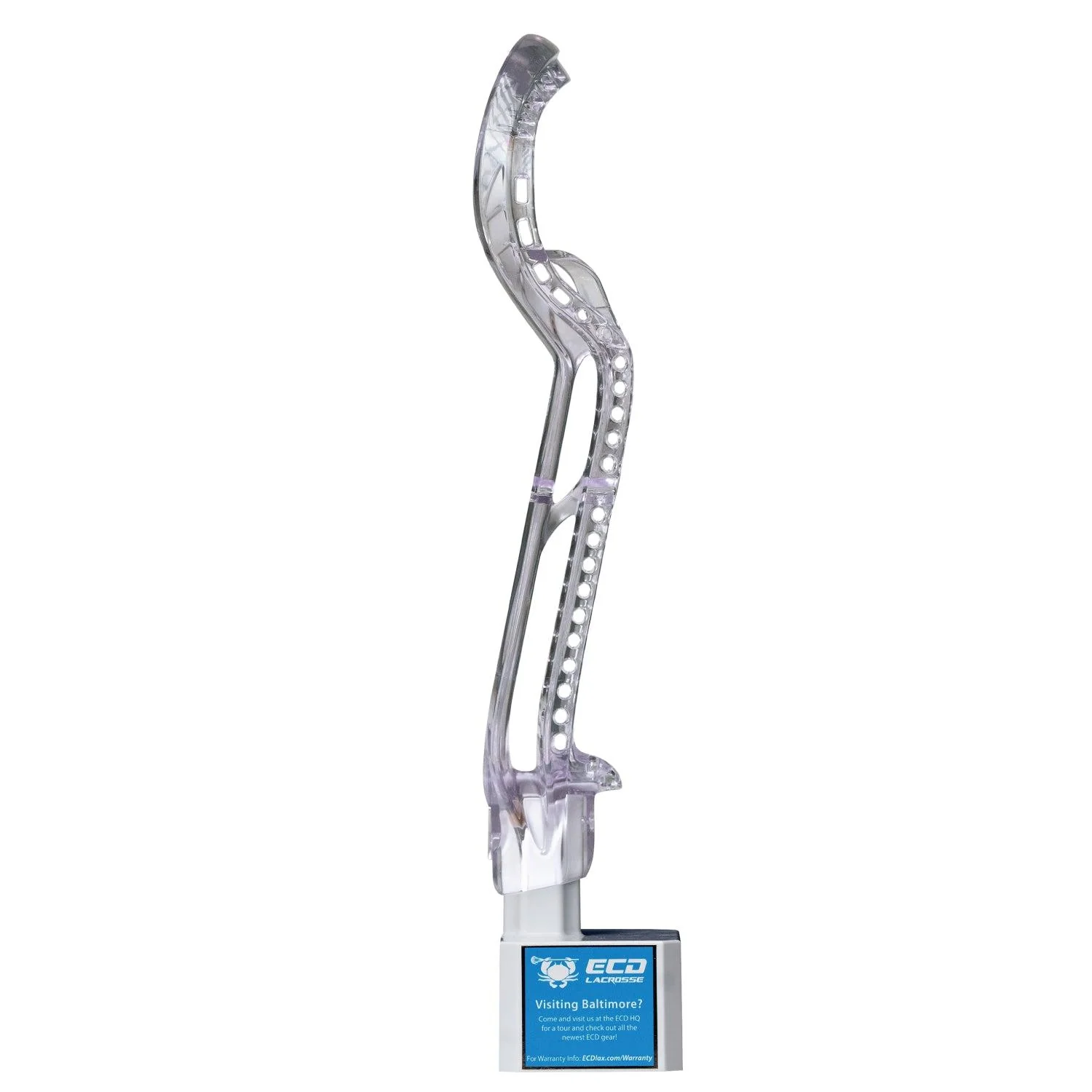 ECD Lacrosse Halo Unstrung Lacrosse Head - Clear - Image 3
