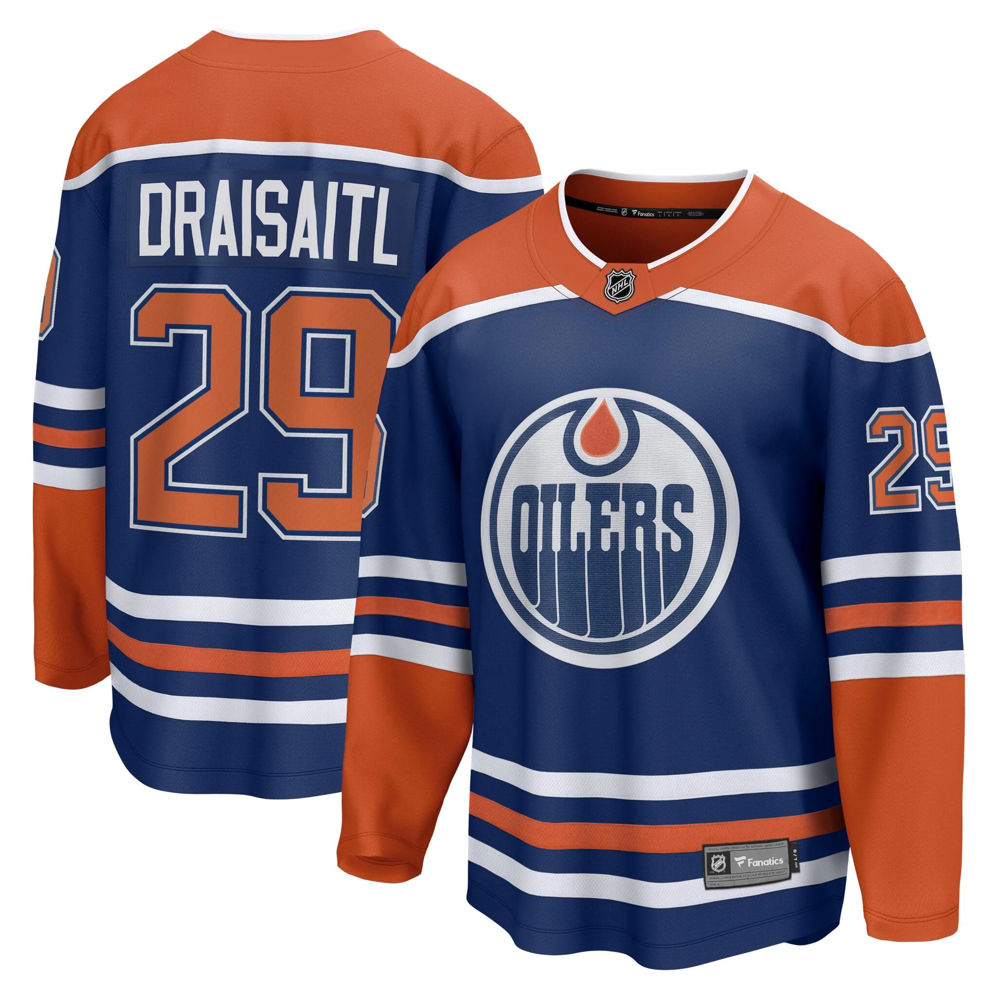 Fanatics Edmonton Oilers Men's Breakaway Hockey Jersey - Leon Draisaitl - Image 3