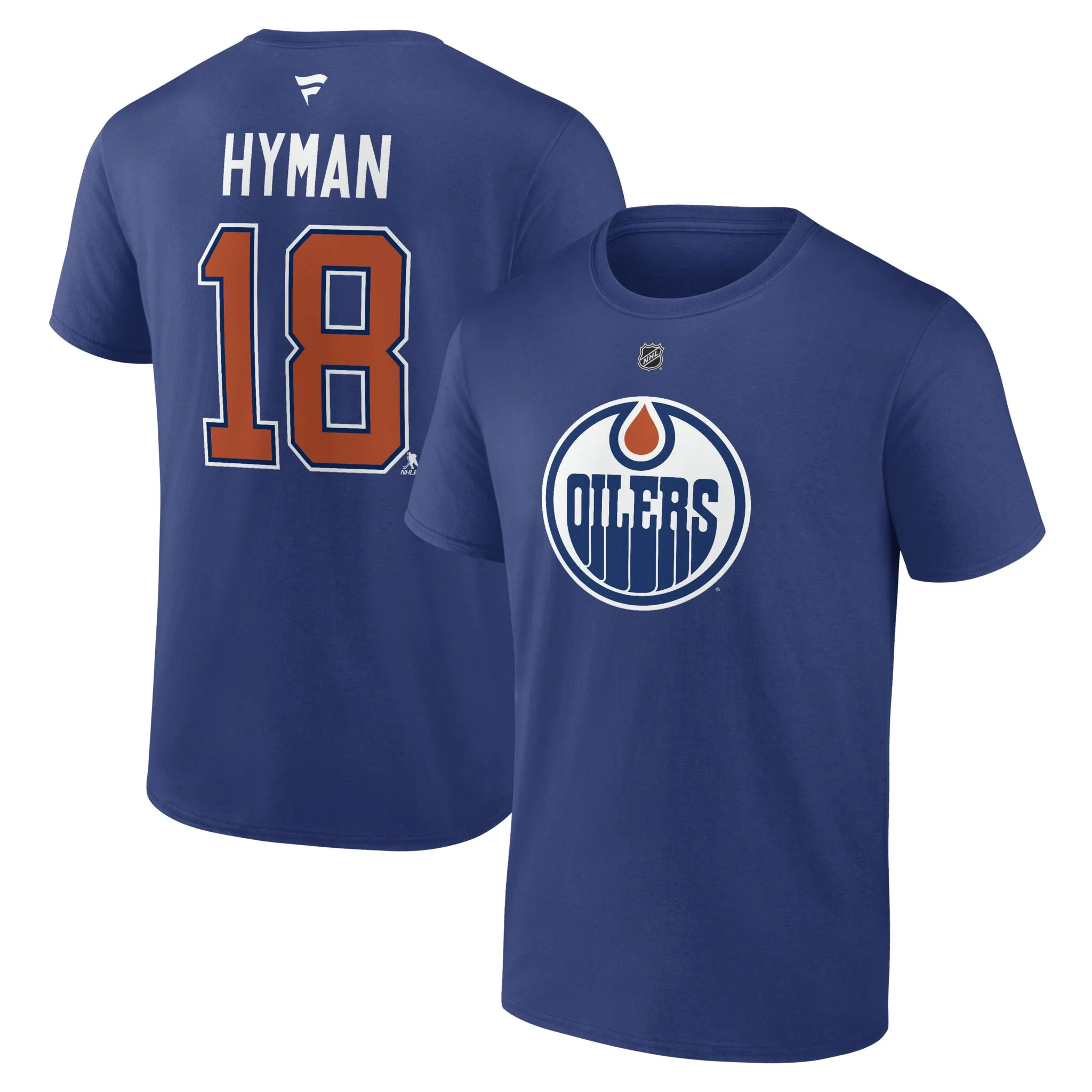 Fanatics Edmonton Oilers NHL Authentic Stack N&N Tee - Z. Hyman - Image 3
