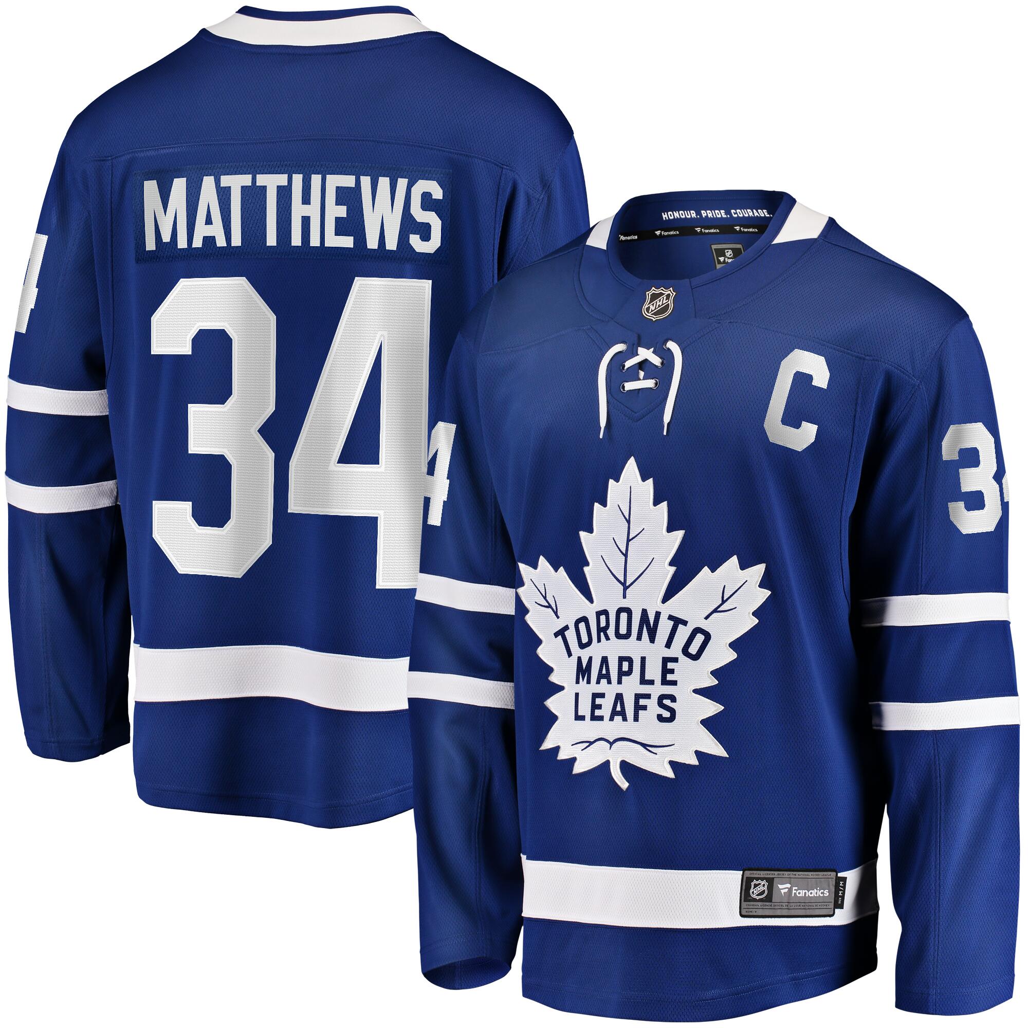 Fanatics Toronto Maple Leafs Captain Patch Breakaway Hockey Jersey - Austin Matthews - Image 3