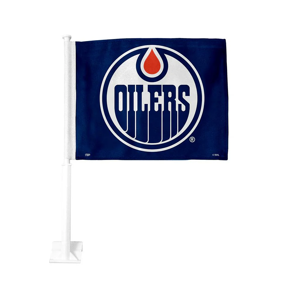 Inglasco NHL Double-Sided Car Flag - Edmonton Oilers
