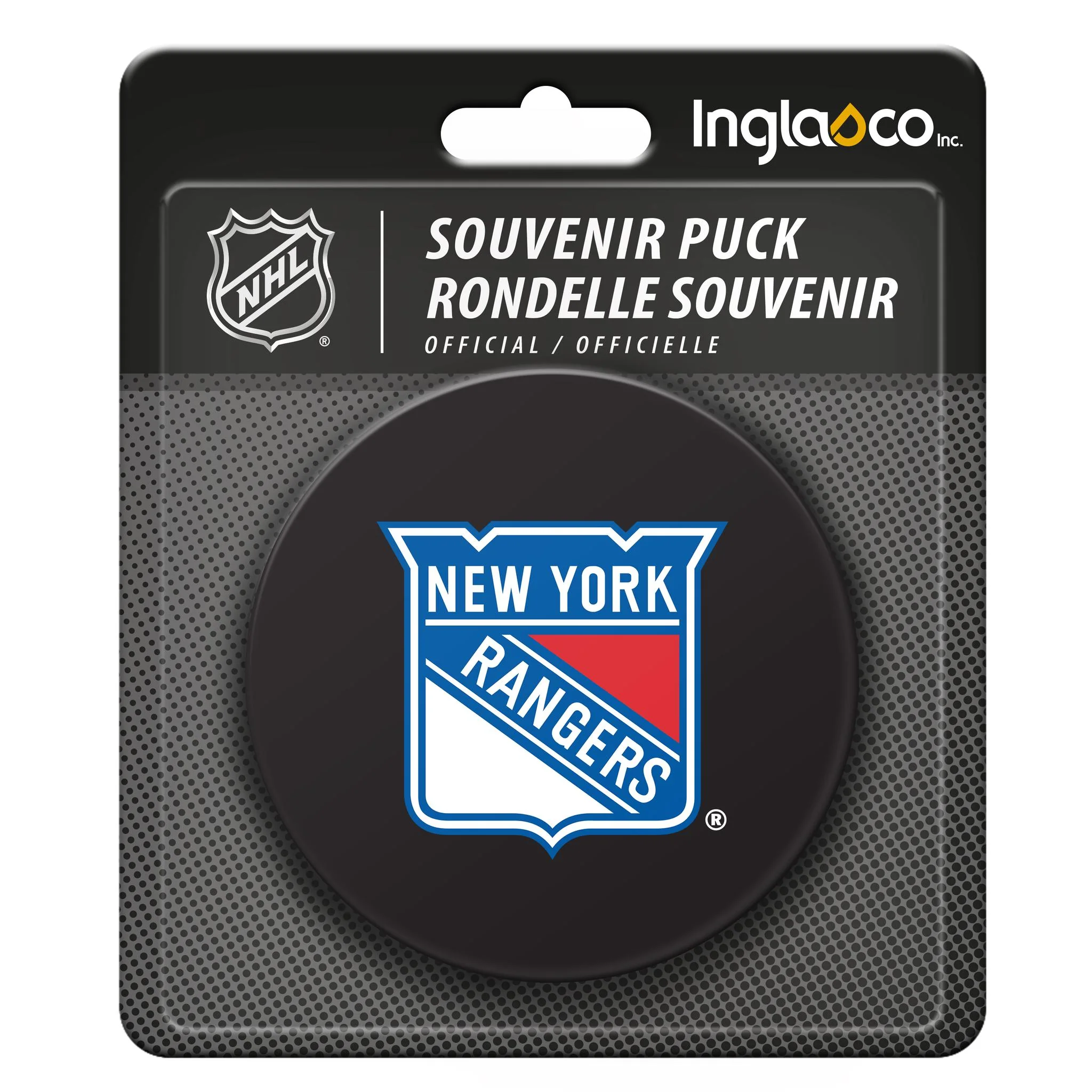 Inglasco NHL Souvenir Collector Hockey Puck - New York Rangers