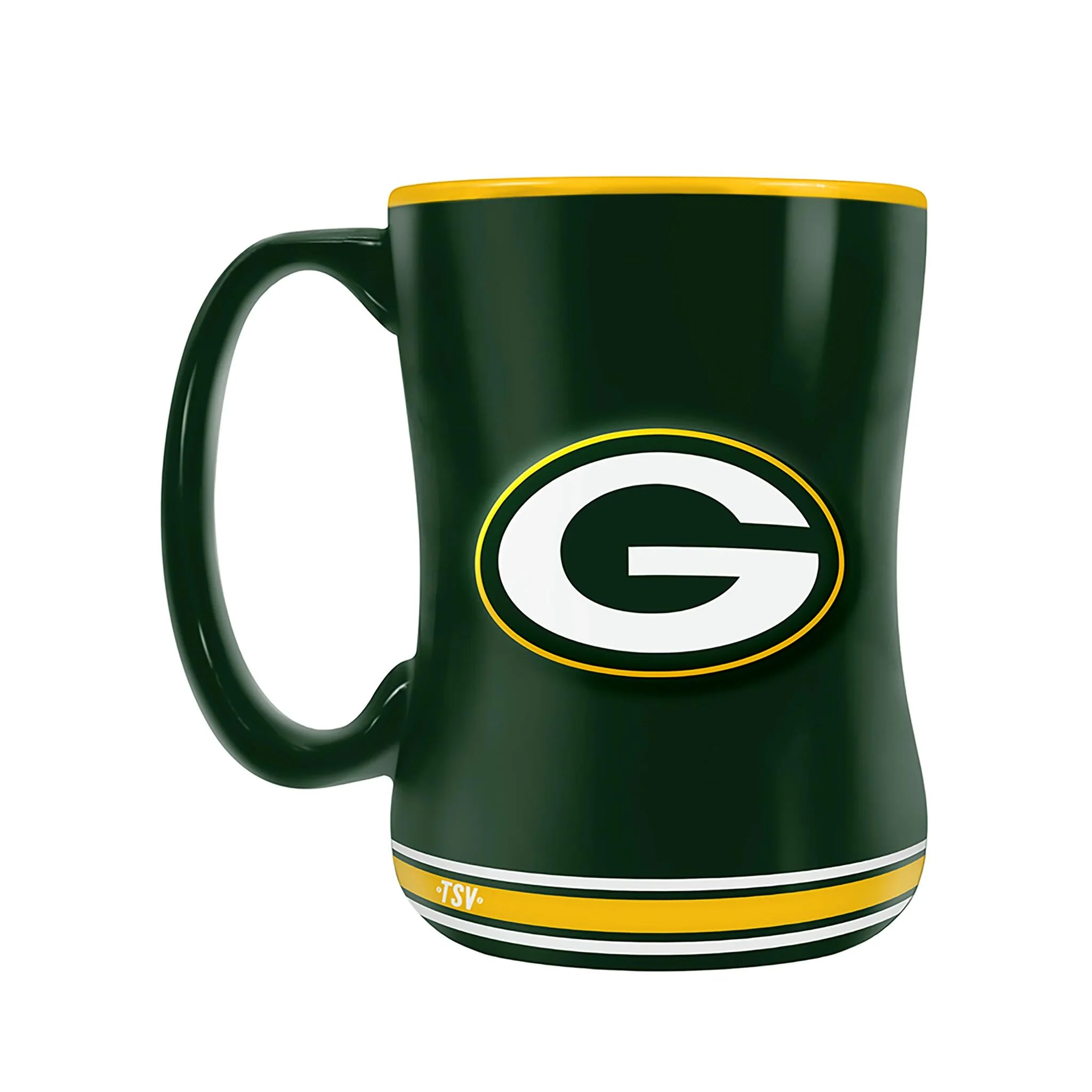 Inglasco Team Crest (14 oz) Sculpted Mug - Green Bay Packers