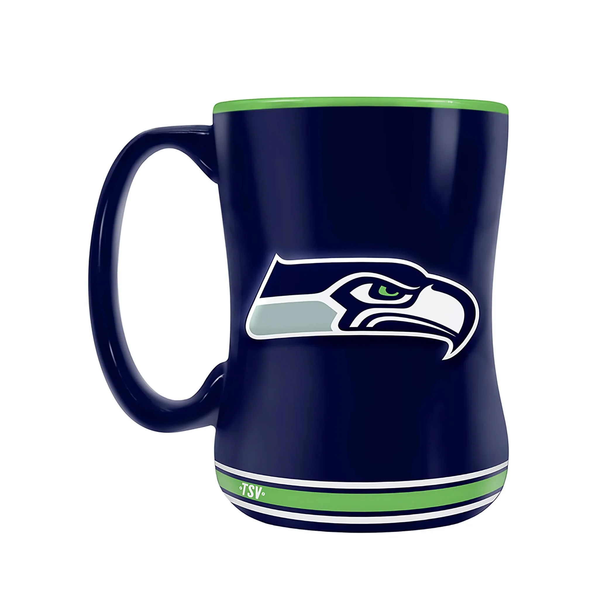 Inglasco Team Crest (14 oz) Sculpted Mug - Seattle Seahawks