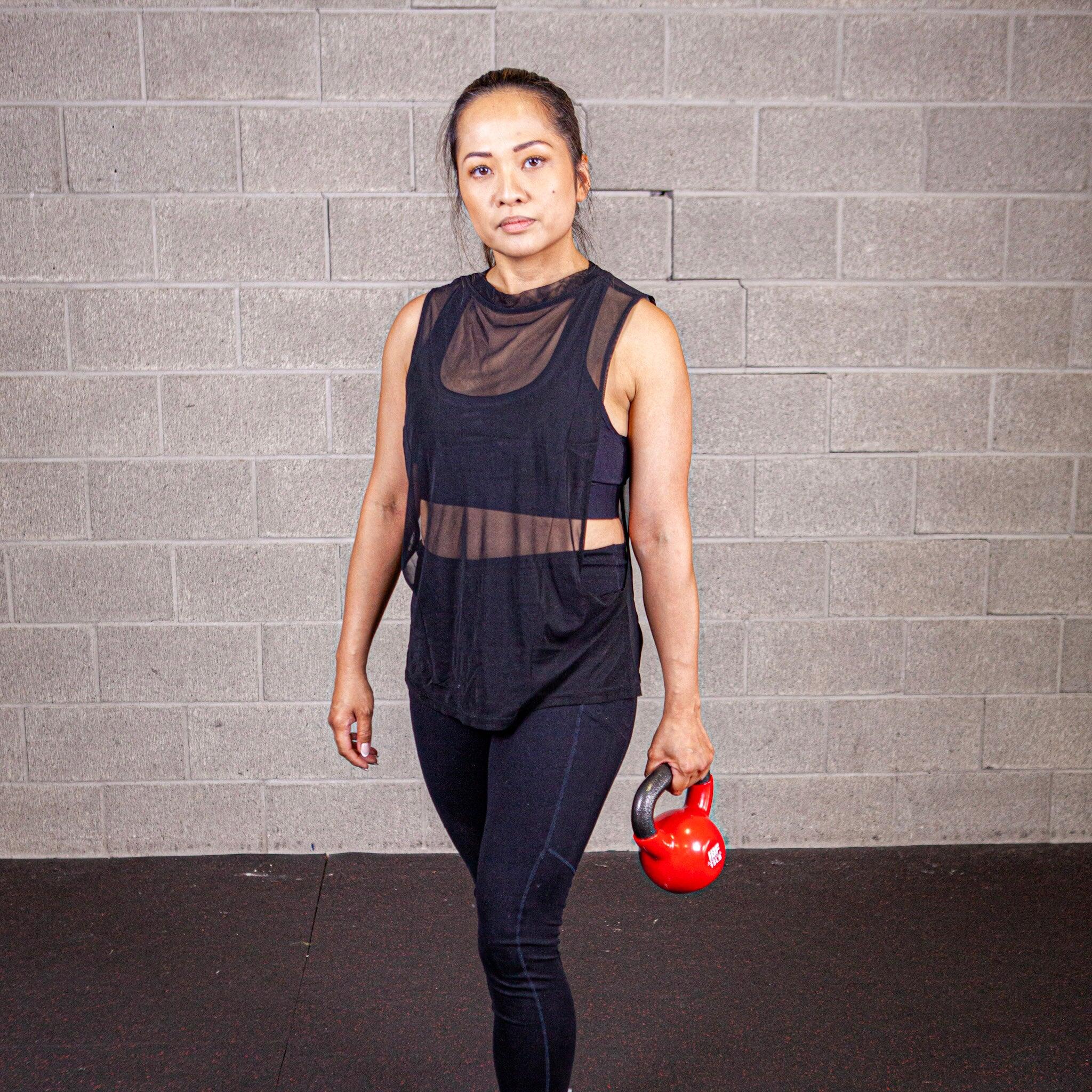 Iron Body Fitness Vinyl Coated Kettlebell - 15 Lb - Image 2