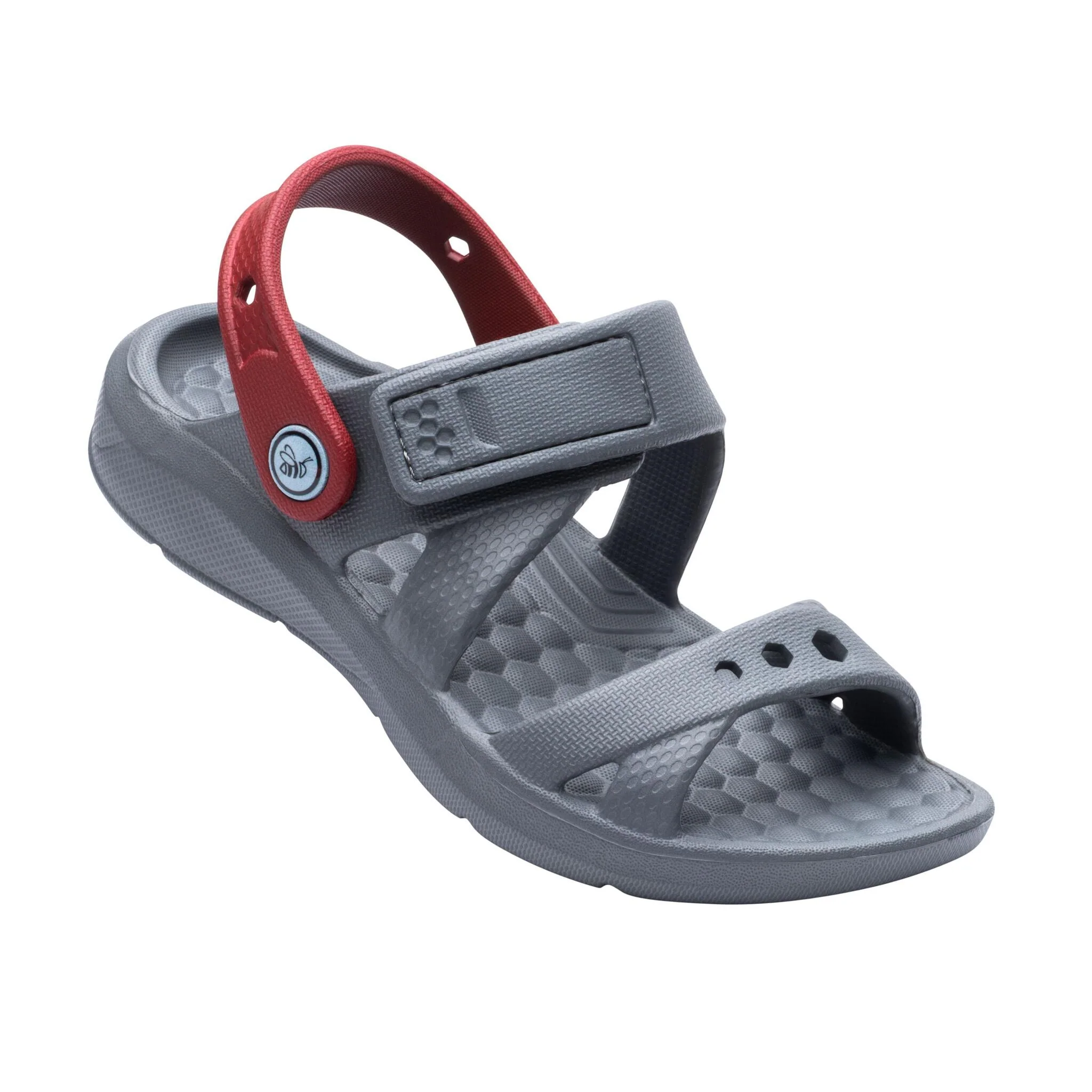 Joybees Kids Adventure Sandal - Charcoal/Red - Image 2