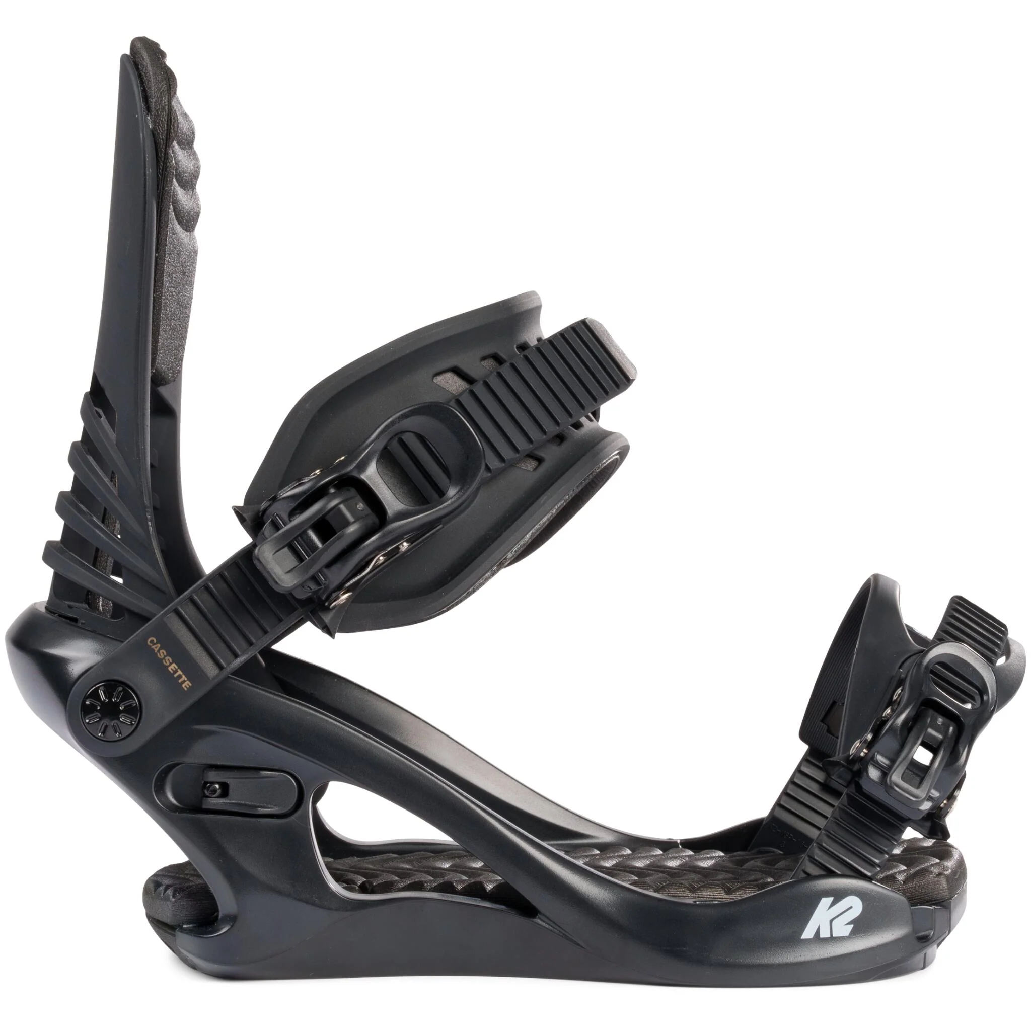 K2 Cassette Snowboard Bindings - Black - Image 3