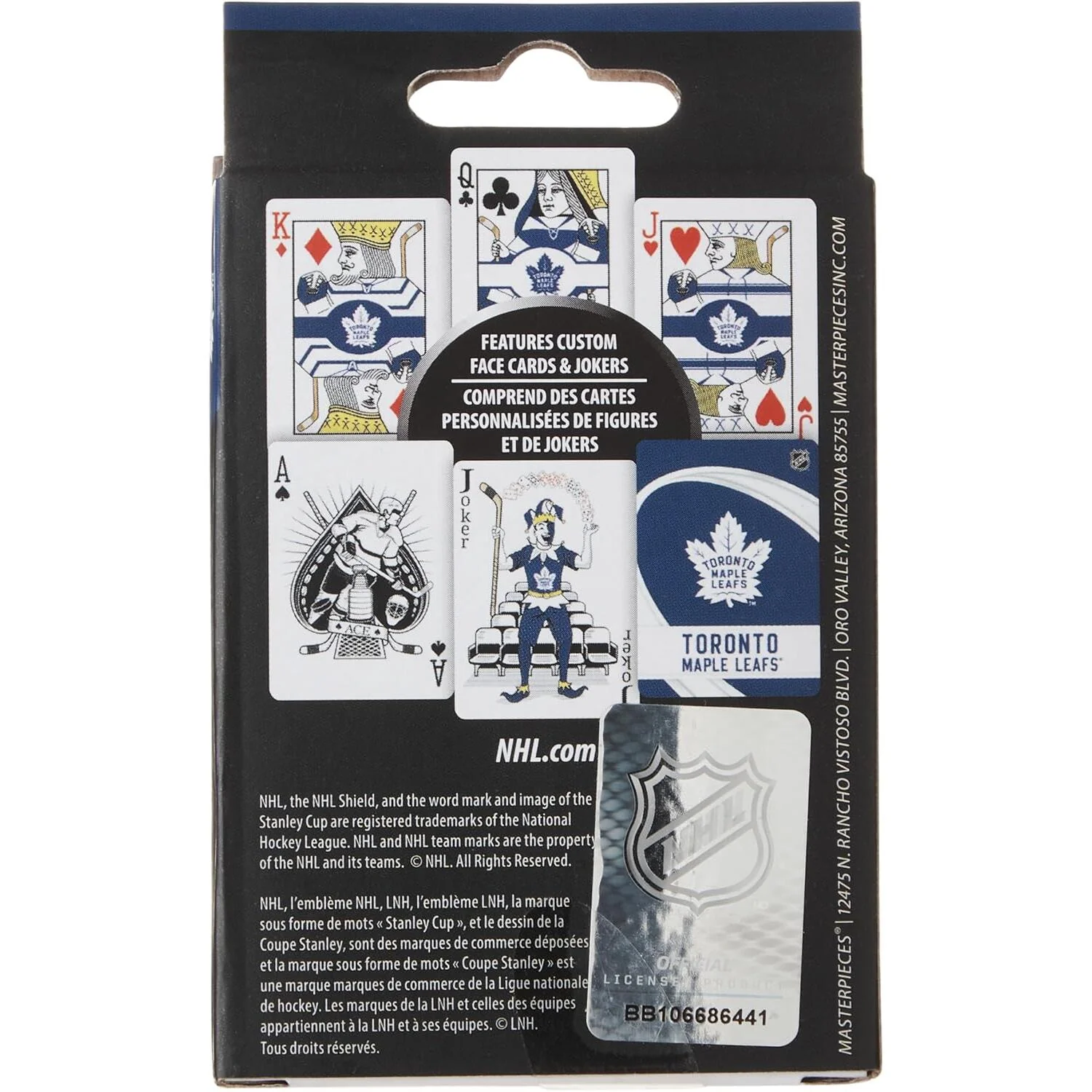 MasterPieces NHL Playing Cards - Toronto Maple Leafs - Image 2