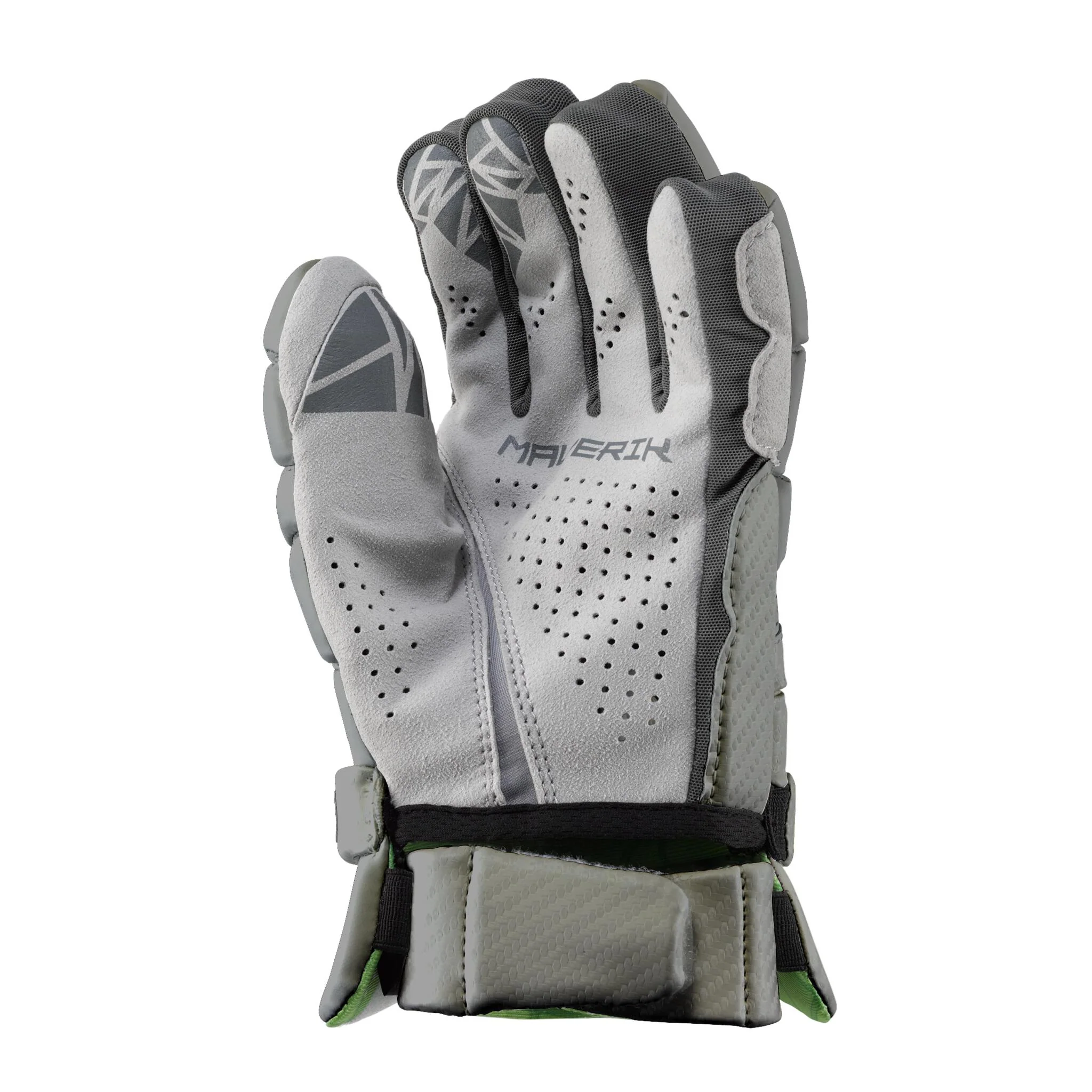 Maverik M6 Lacrosse Player Gloves - Grey - Image 2