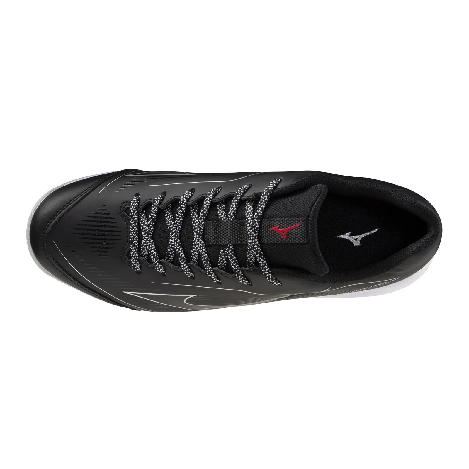 Mizuno Cushionrevo Diamond Men's Turf Baseball Shoes - Black/White - Image 6