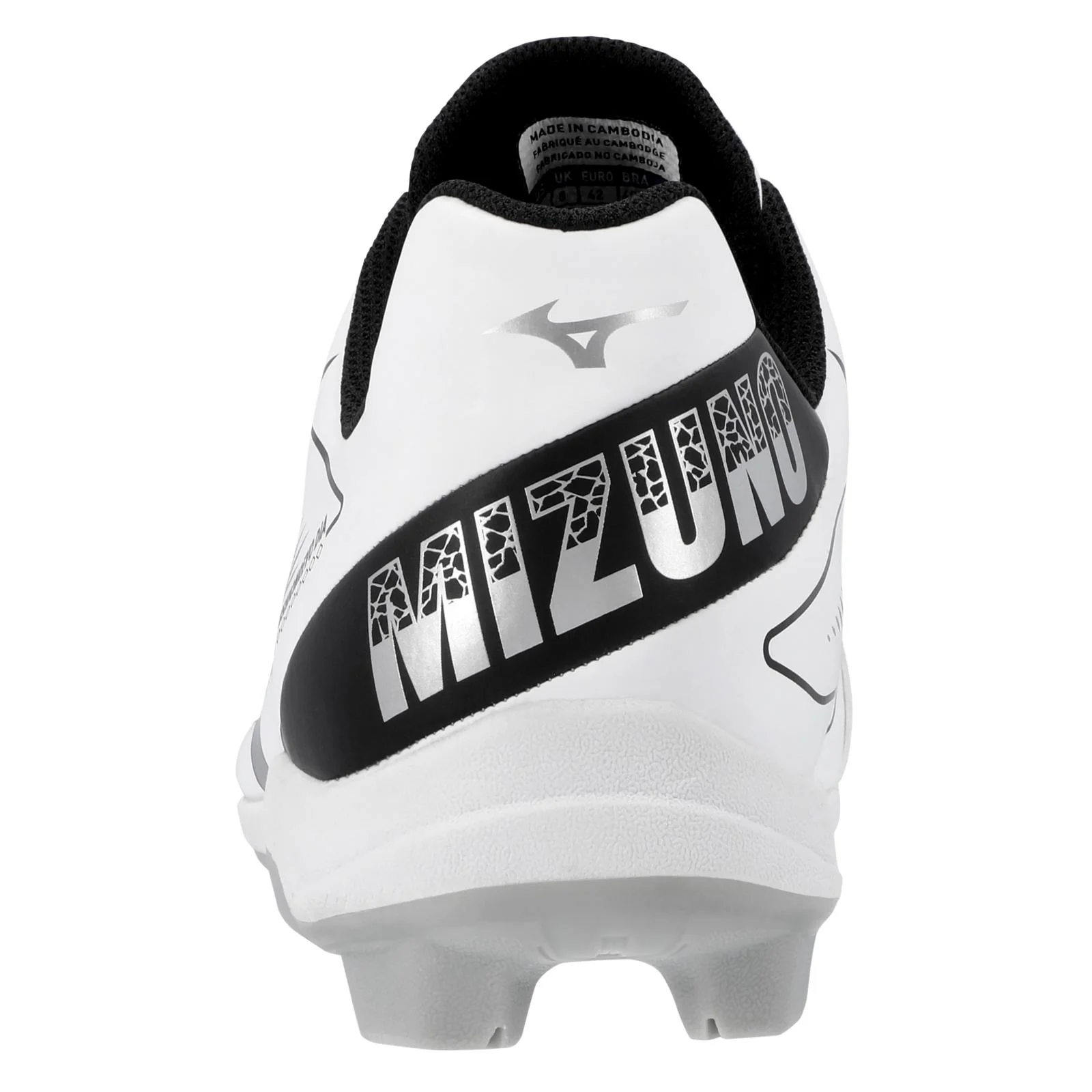 Mizuno Cushionrevo Diamond TPU Men's Baseball Cleats - White/Black - Image 3