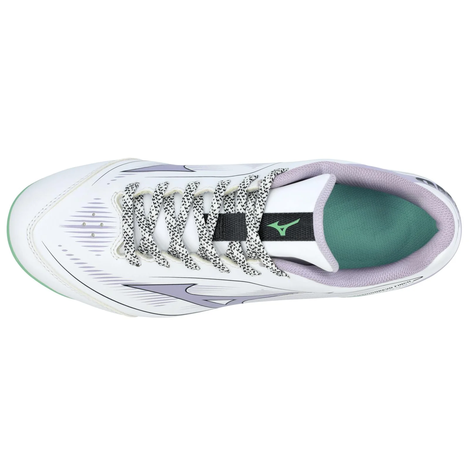 Mizuno Cushionrevo Finch TPU Women's Softball Cleats - White/Lavender - Image 2