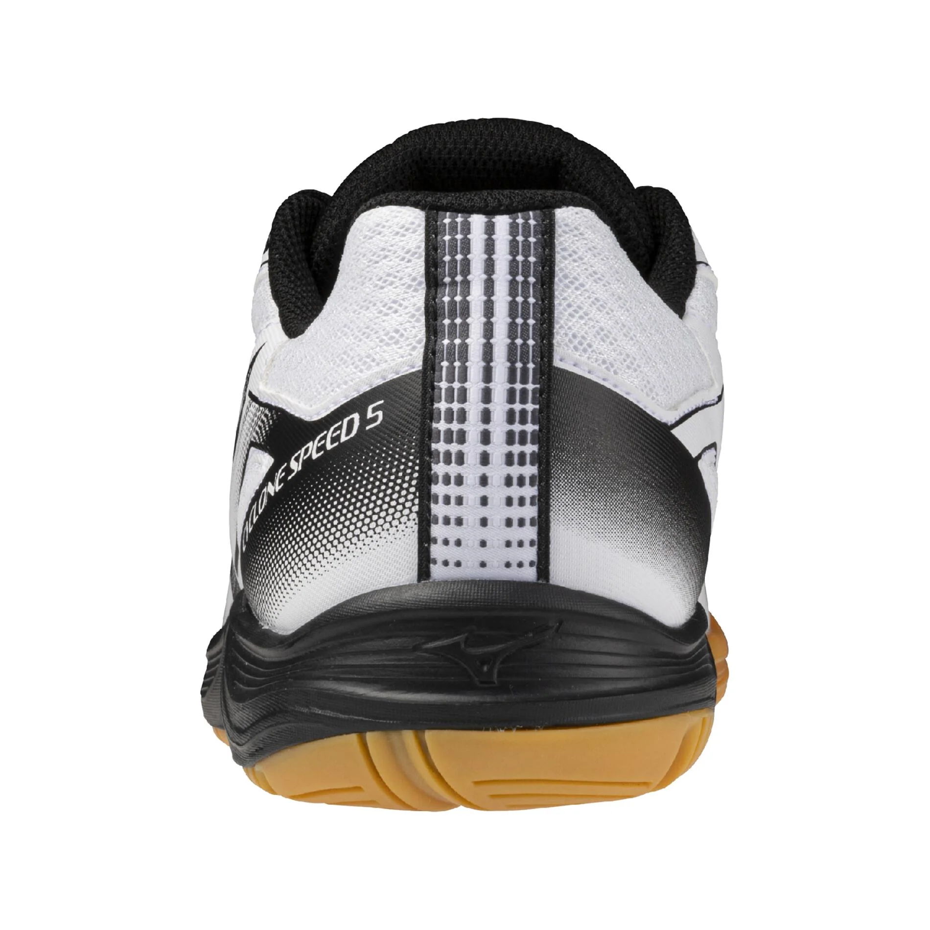 Mizuno Cyclone Speed 5 Women's Volleyball Shoes - White/Black - Image 3