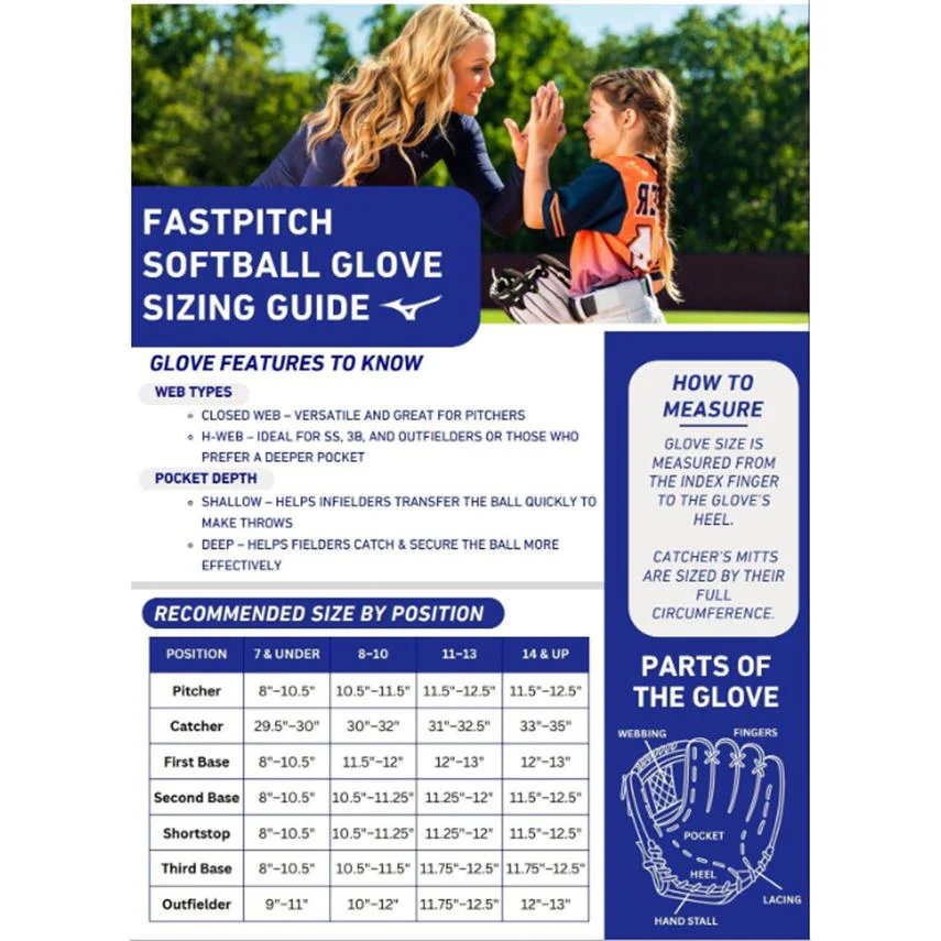 Mizuno Prospect Finch Youth 11" Softball Glove - Image 5