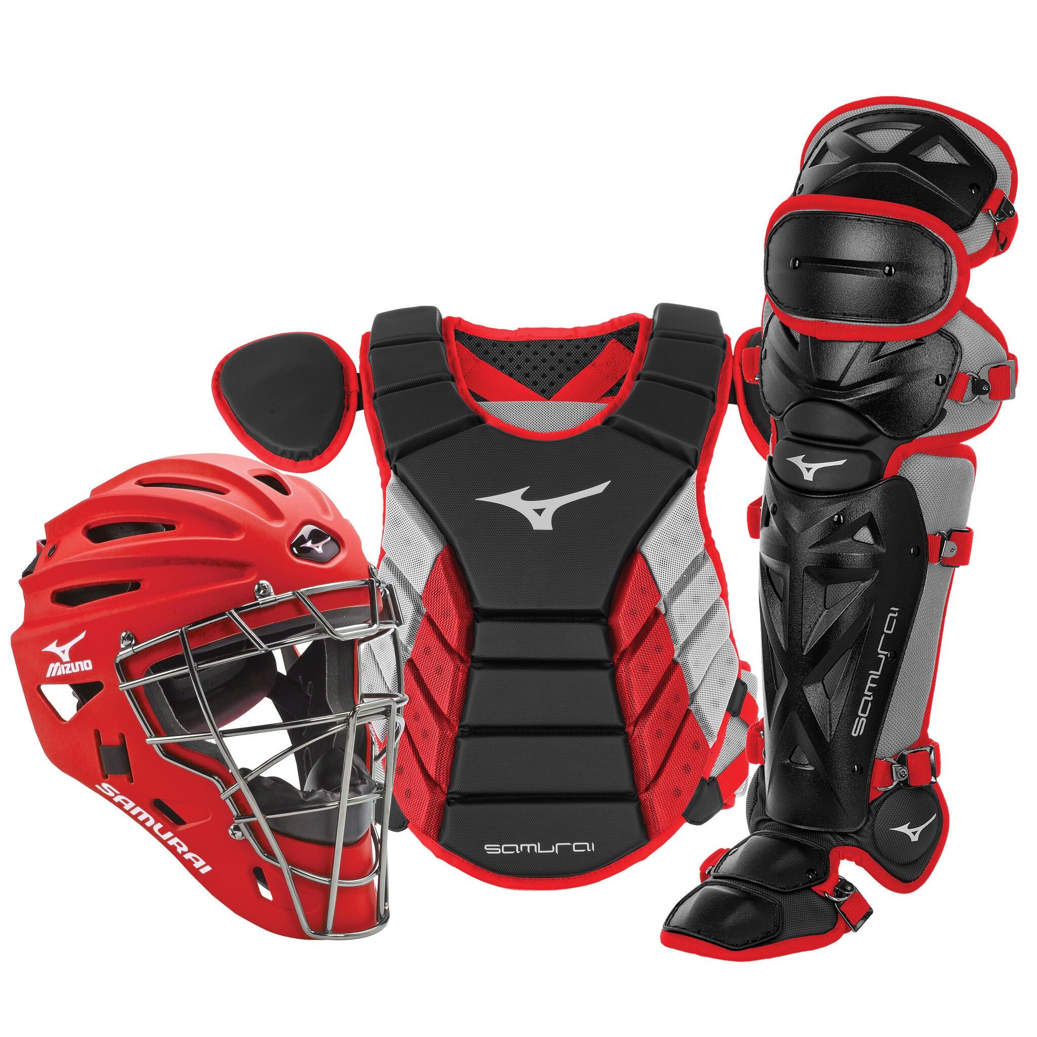 Mizuno Samurai Adult Baseball Boxed Catcher's Gear Set - 15" - Image 3