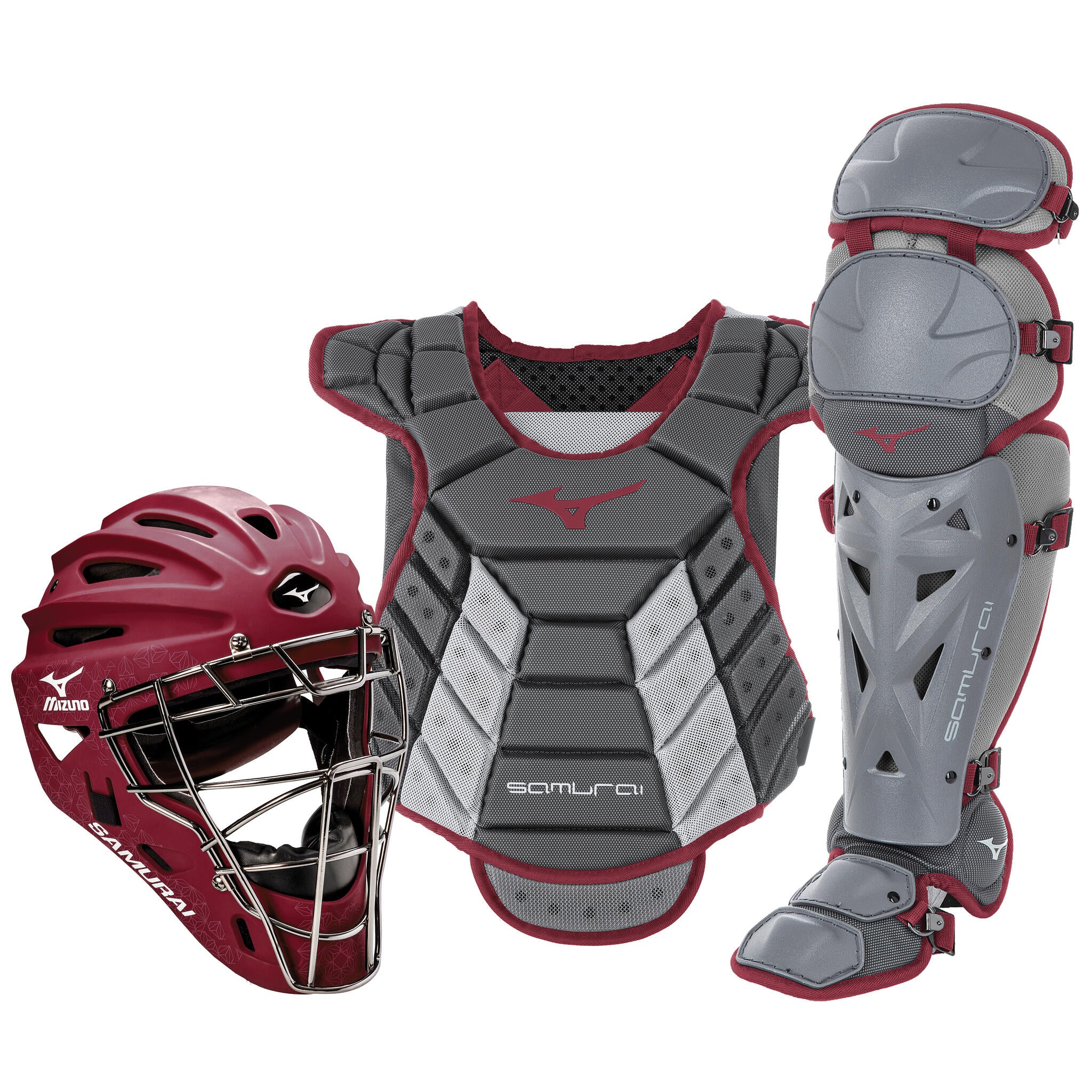 Mizuno Samurai Women's Baseball Boxed Catcher's Gear Set - 14-15" - Image 5