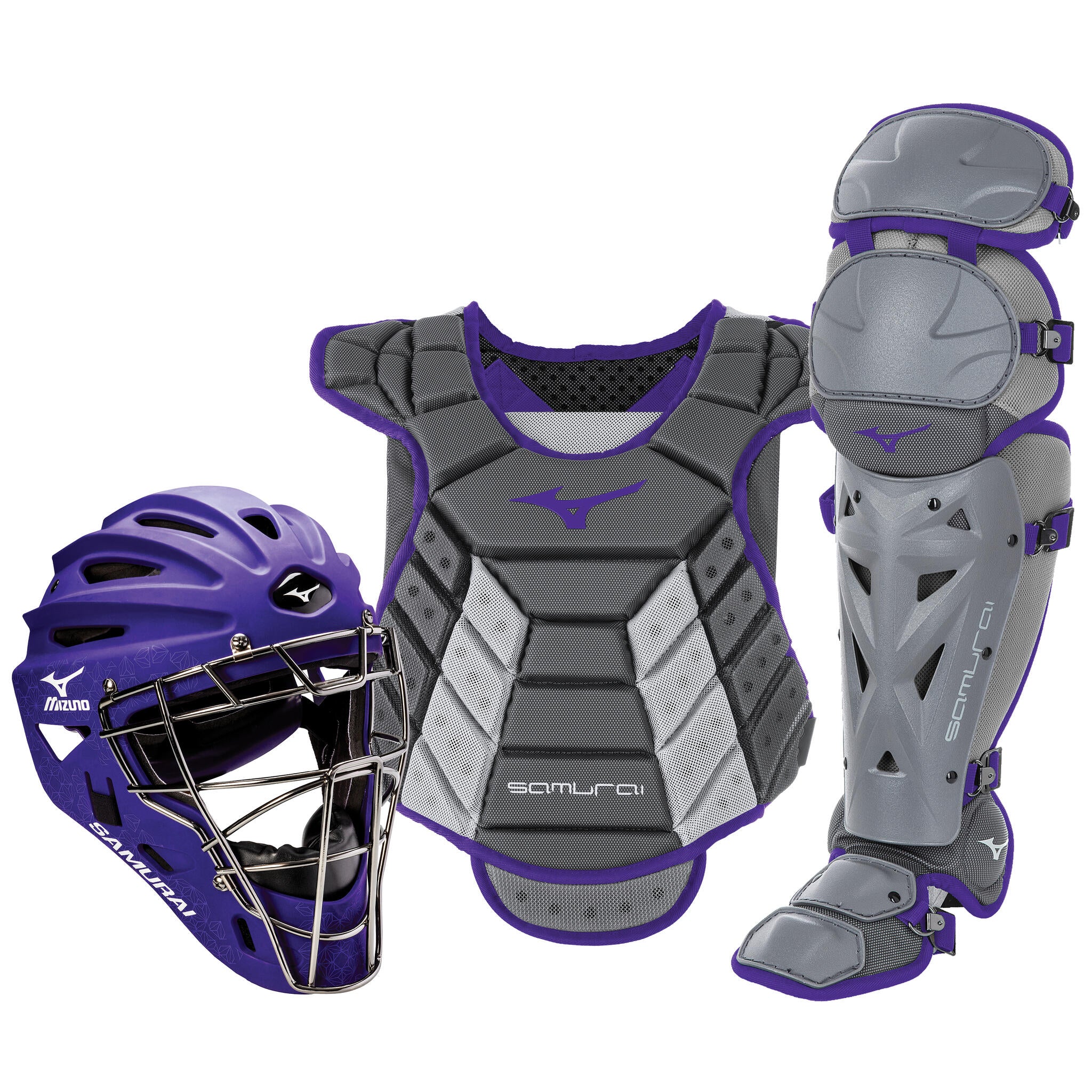 Mizuno Samurai Women's Baseball Boxed Catcher's Gear Set - 14-15" - Image 8